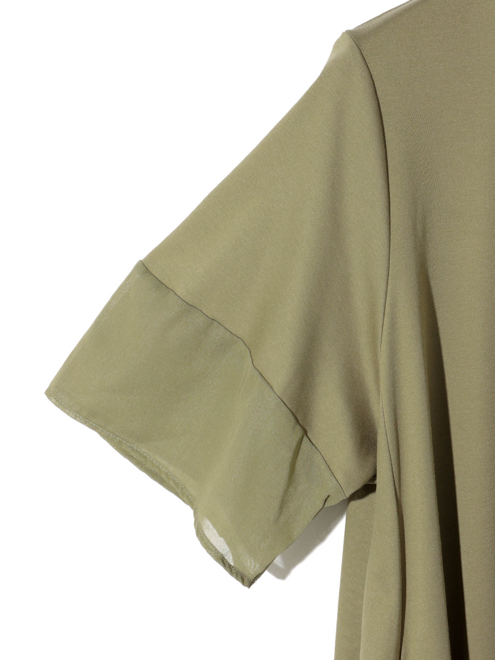 sleeve-switching A-line dress[A]