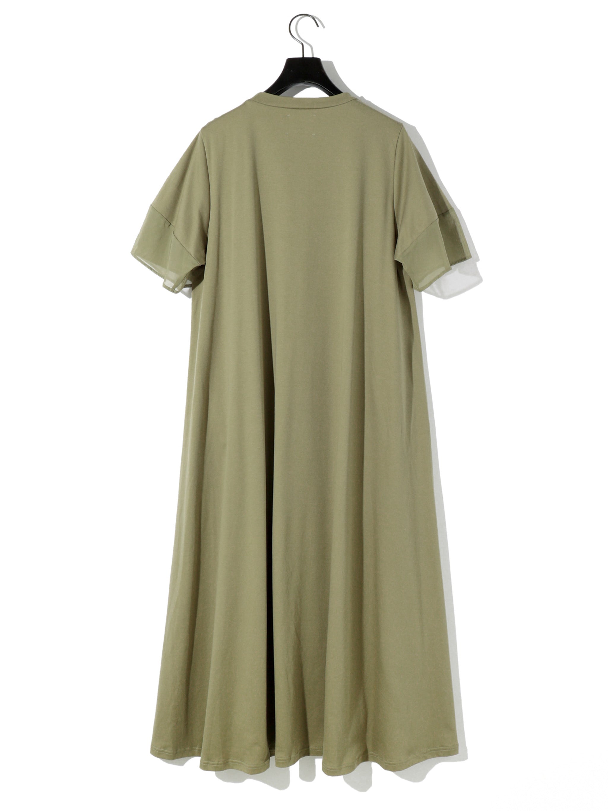 sleeve-switching A-line dress[A]