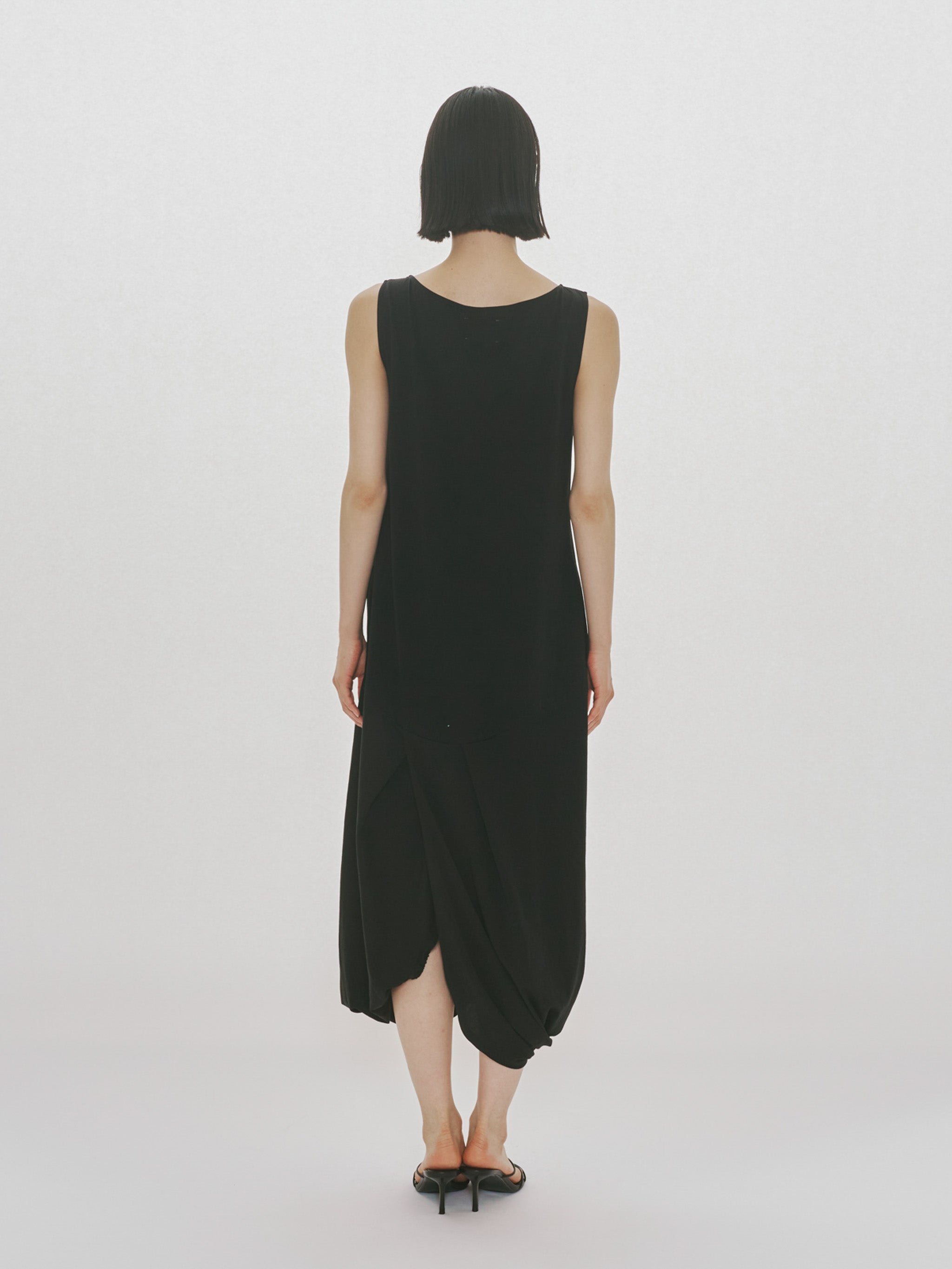 jersey twist hem one-piece