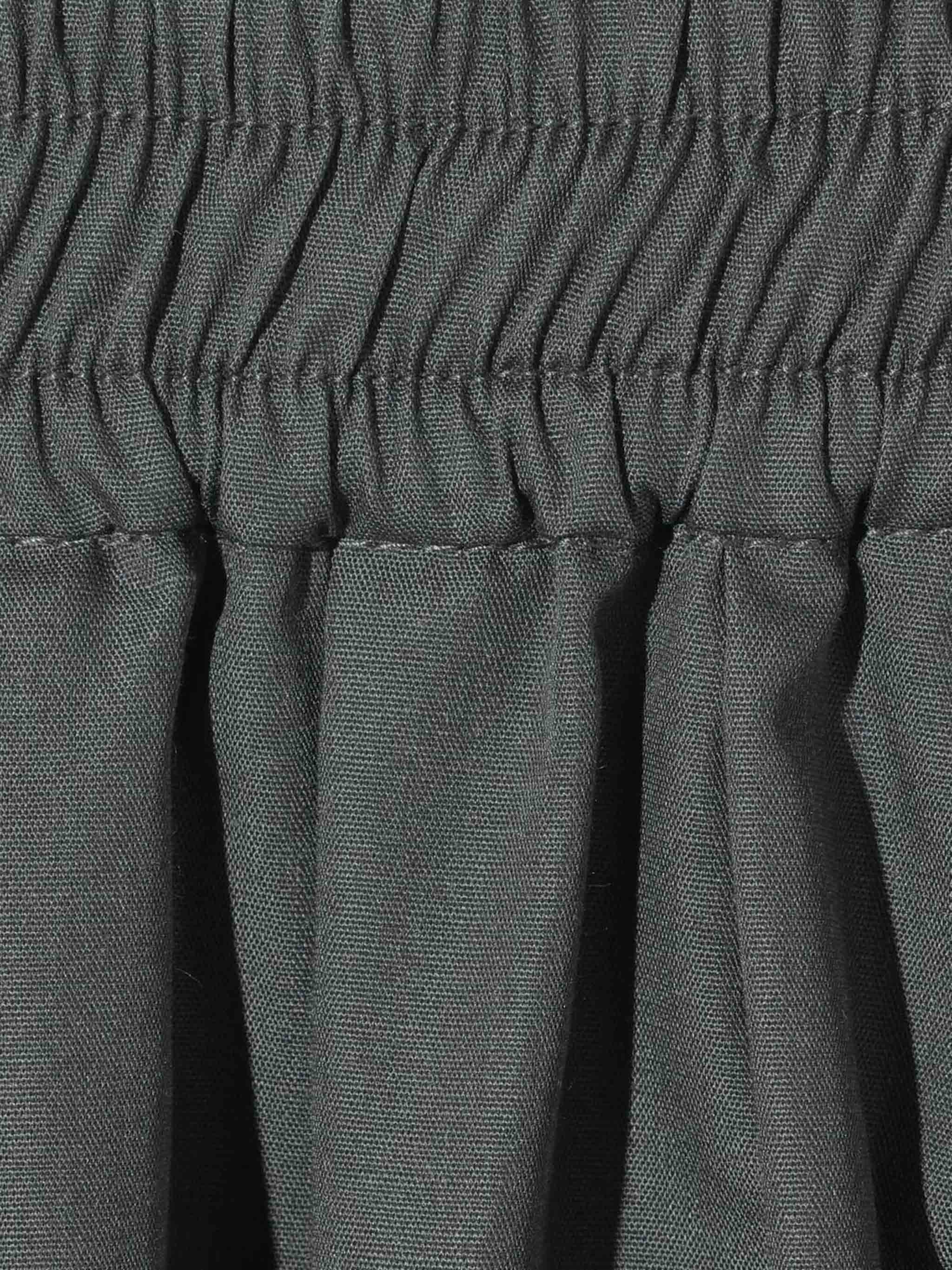 tucked gather volume skirt