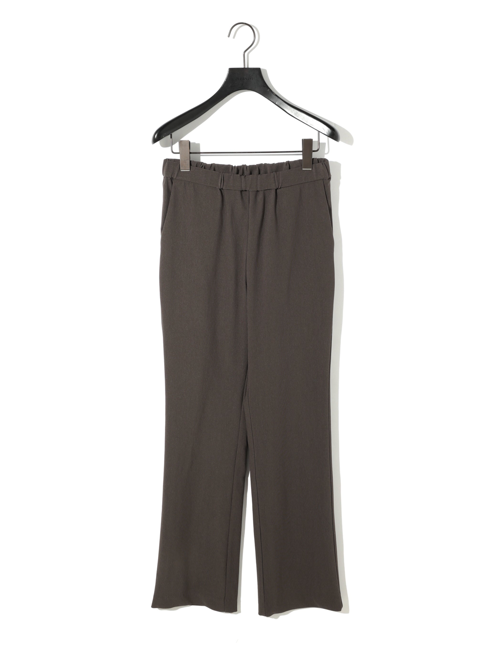 rib fit straight pants[A]