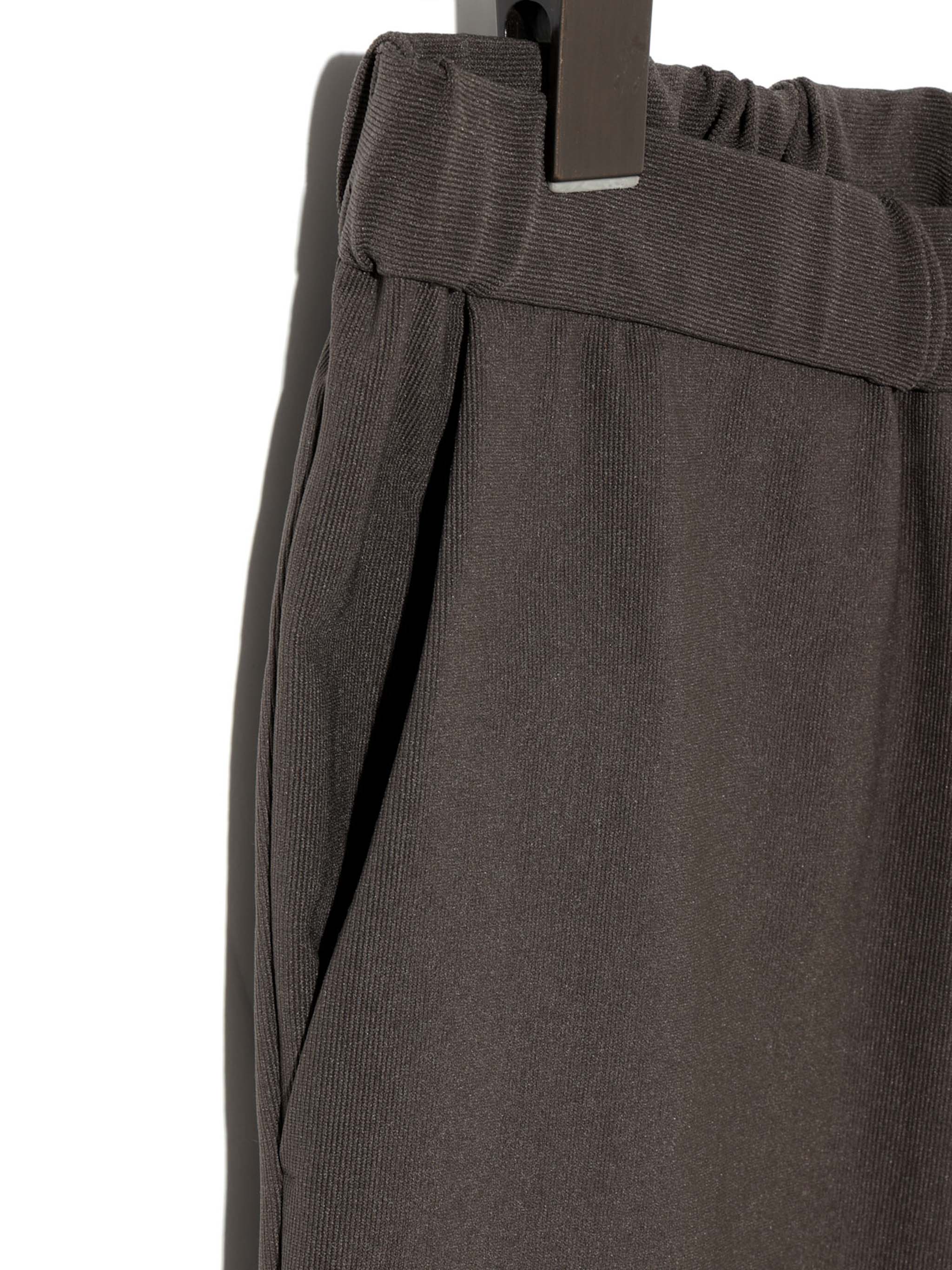rib fit straight pants[A]