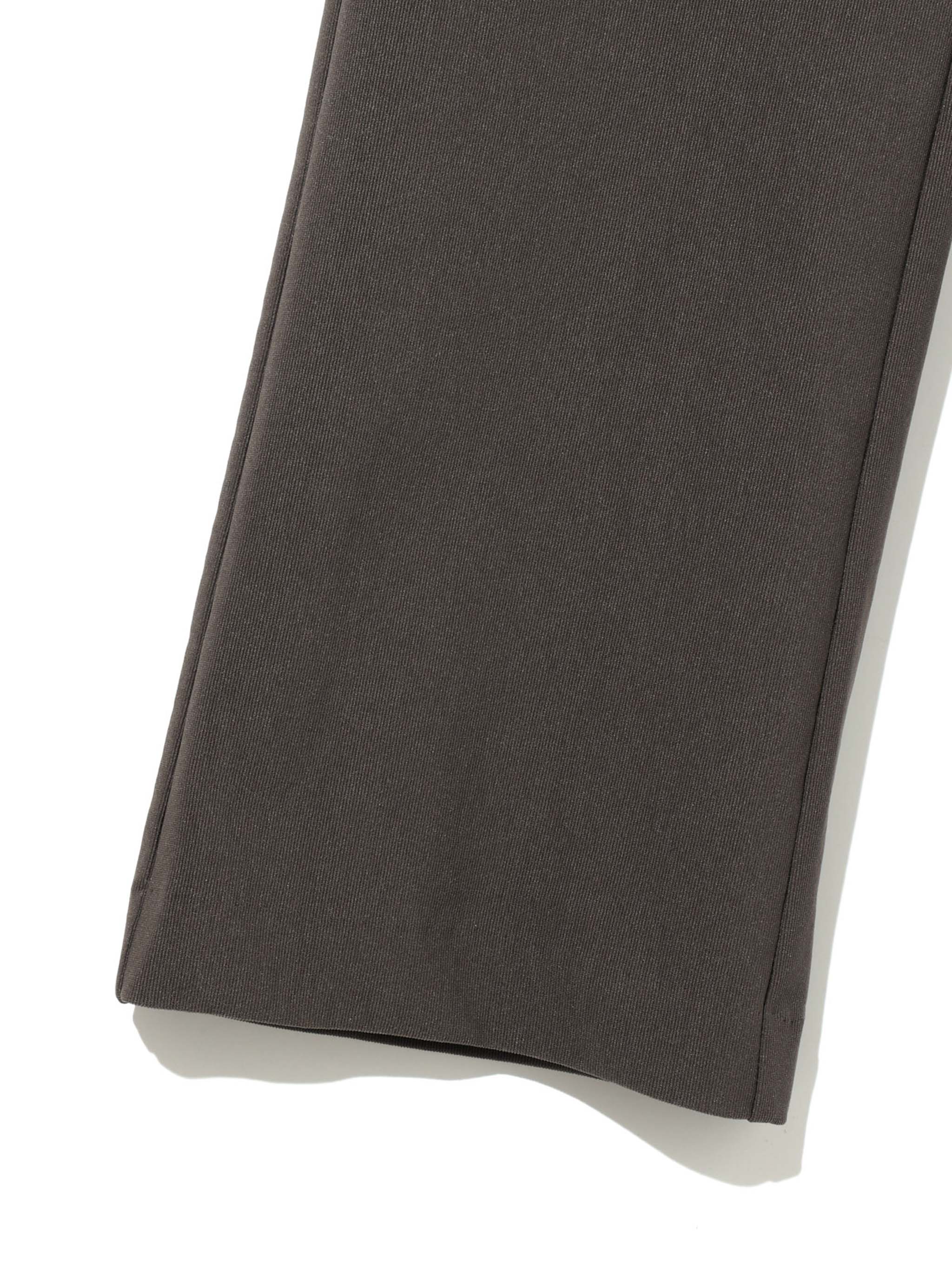 rib fit straight pants[A]
