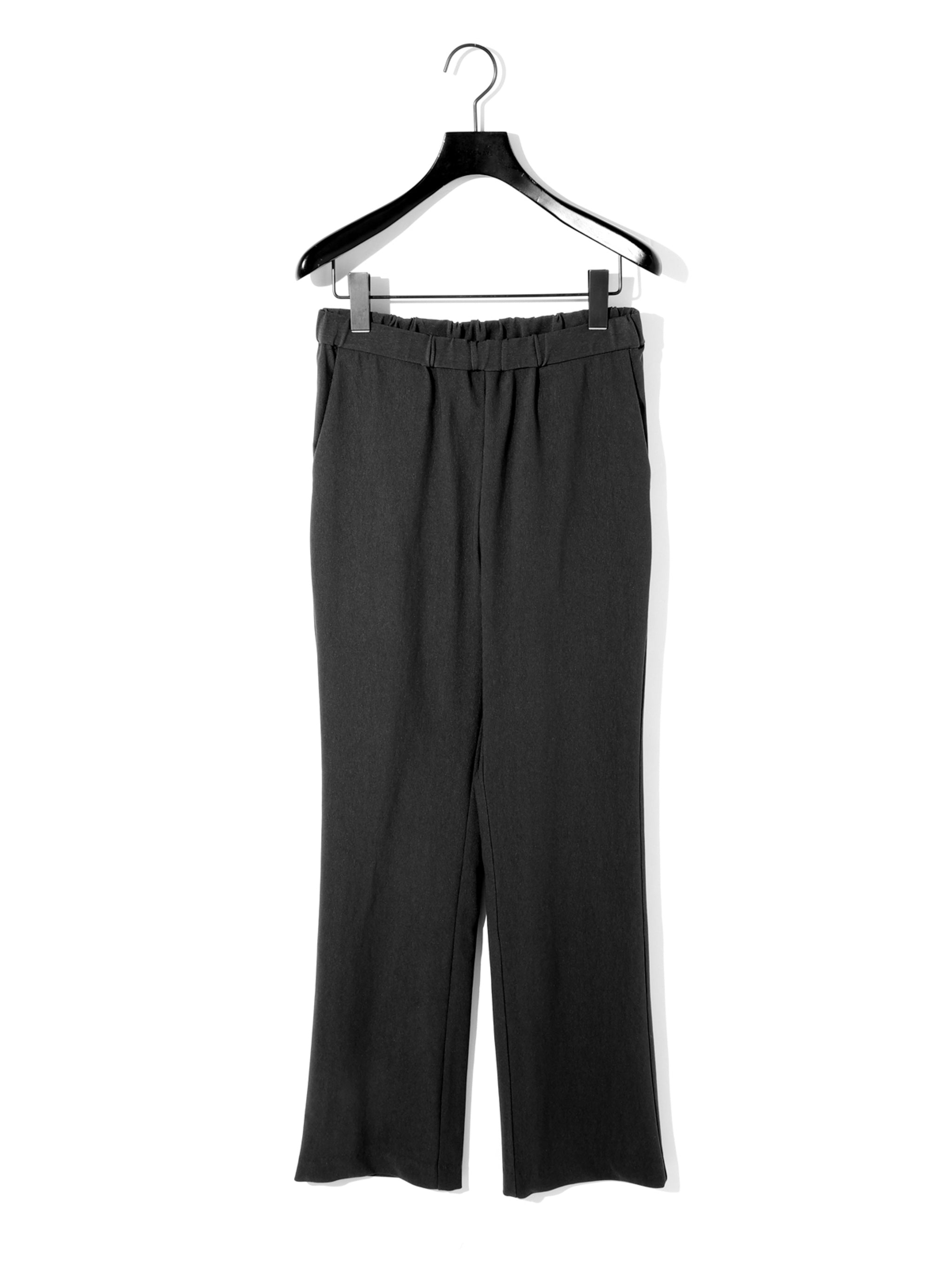 rib fit straight pants[A]
