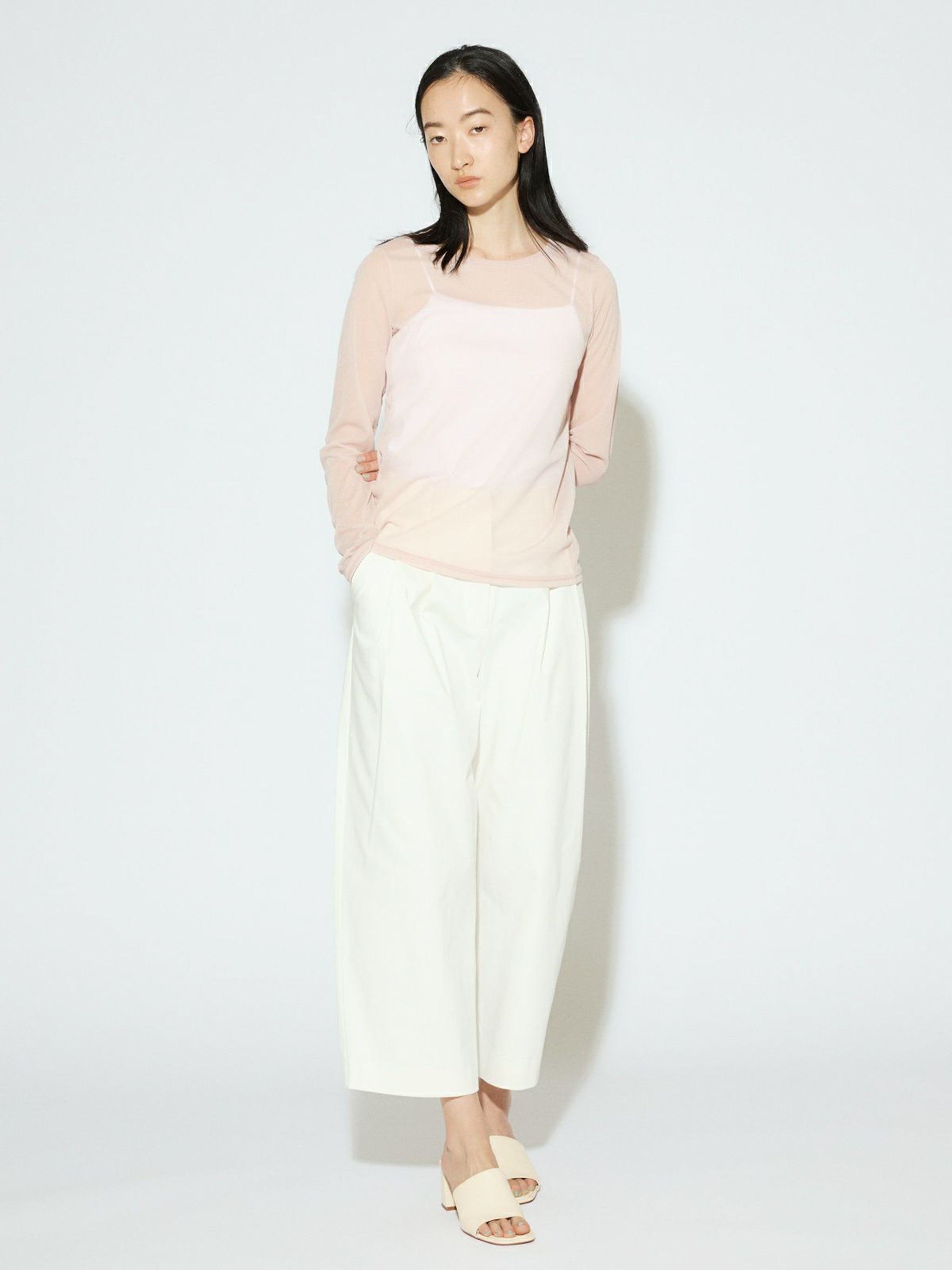 cropped wide pants[A]