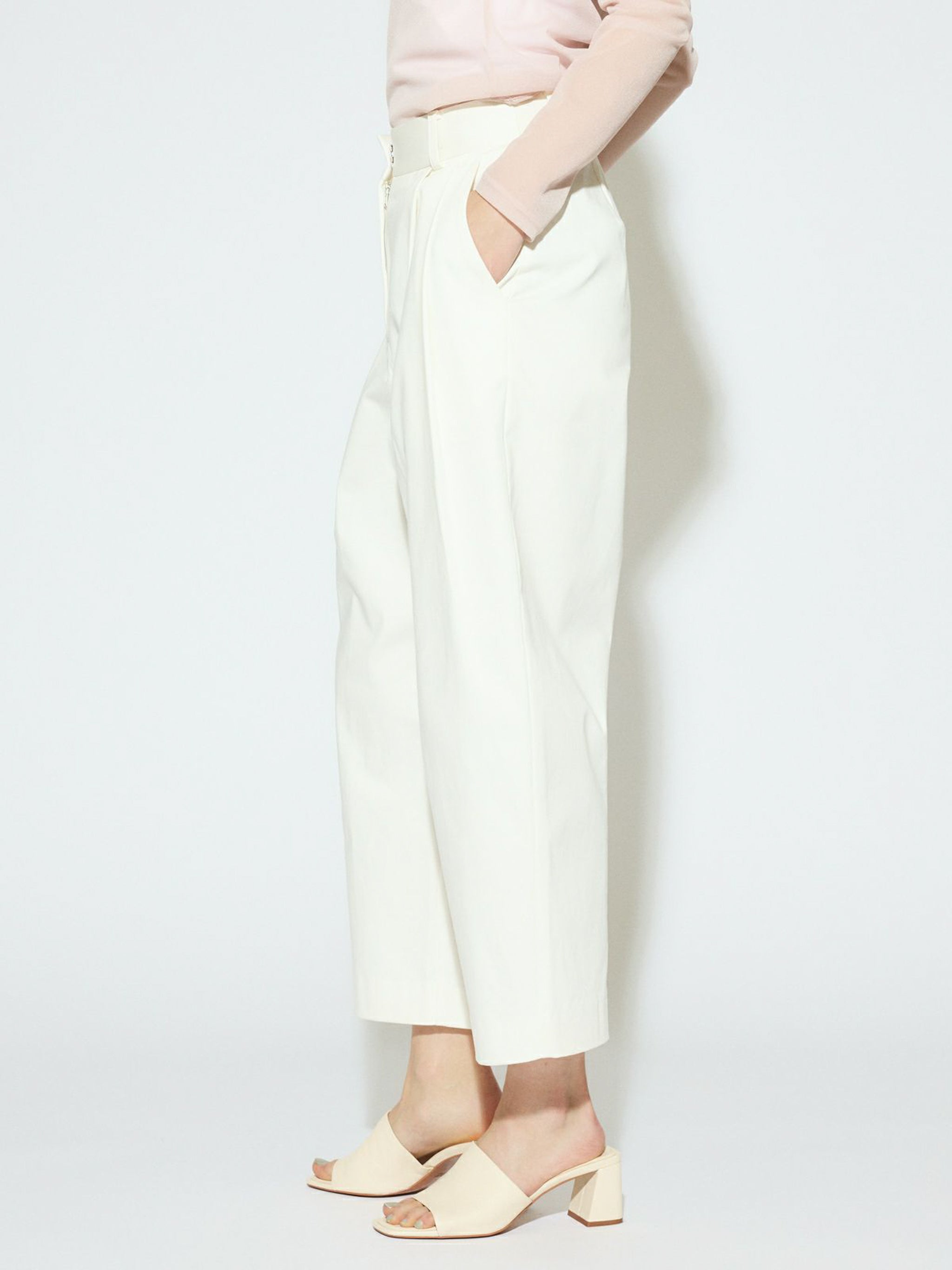 cropped wide pants[A]