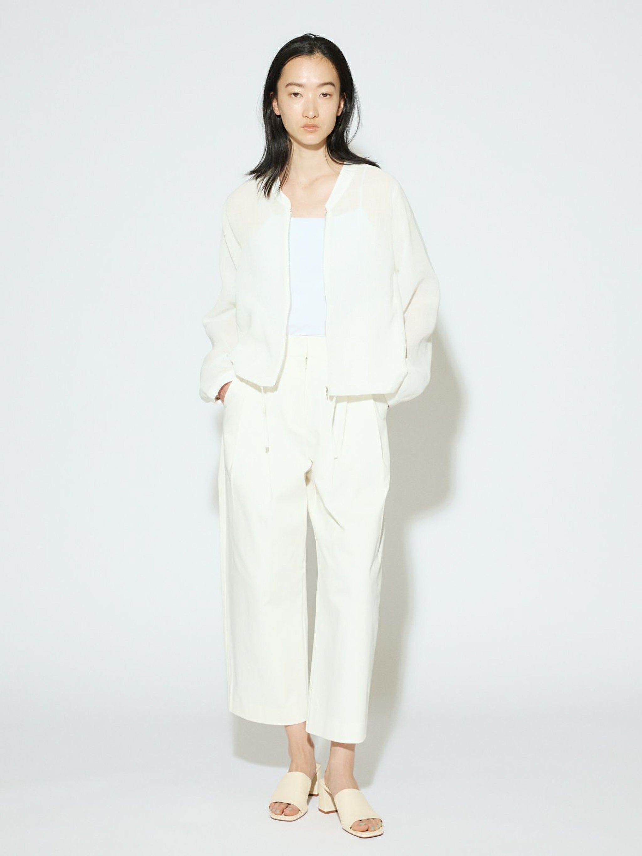 cropped wide pants[A]