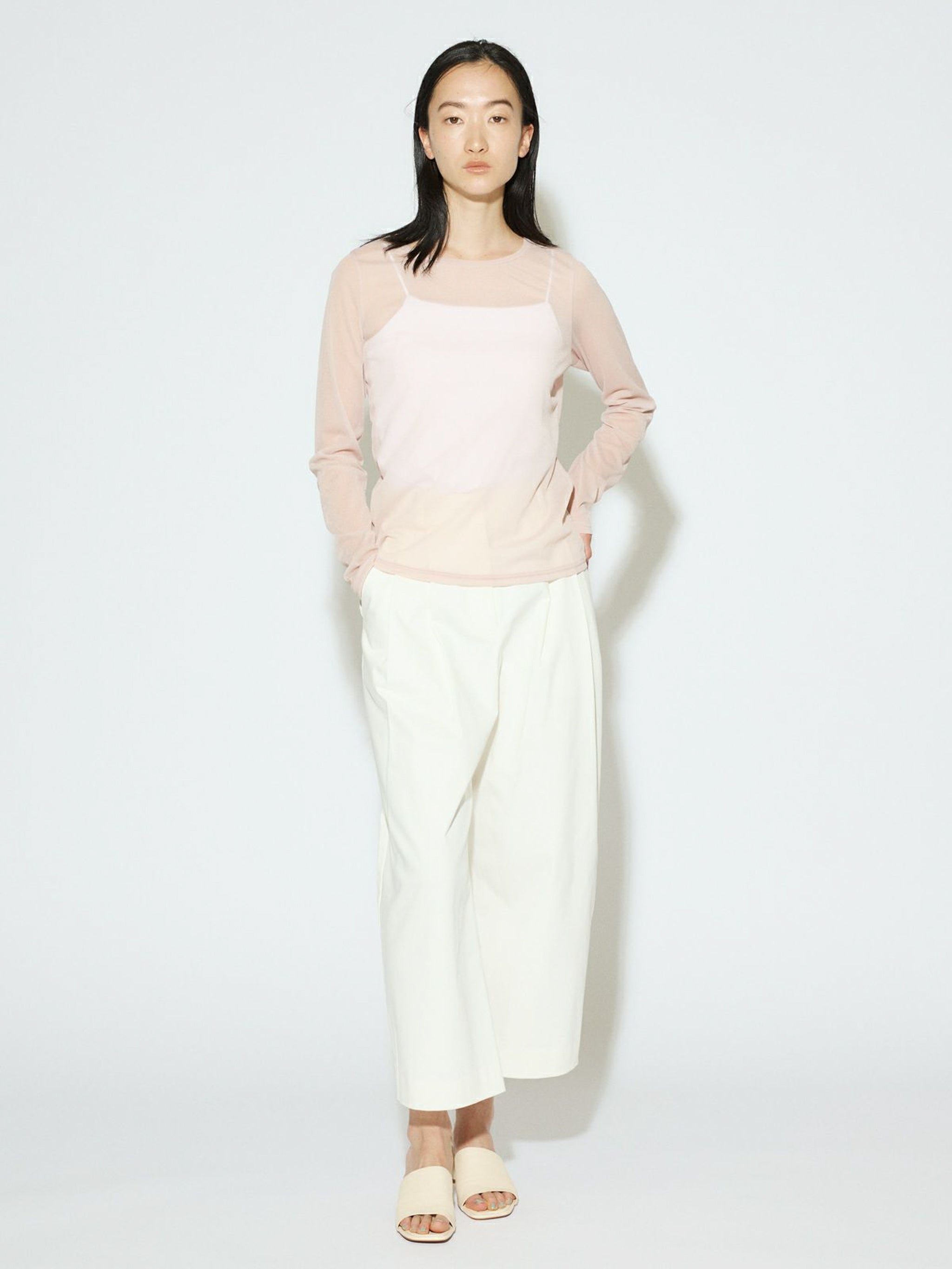 cropped wide pants[A]