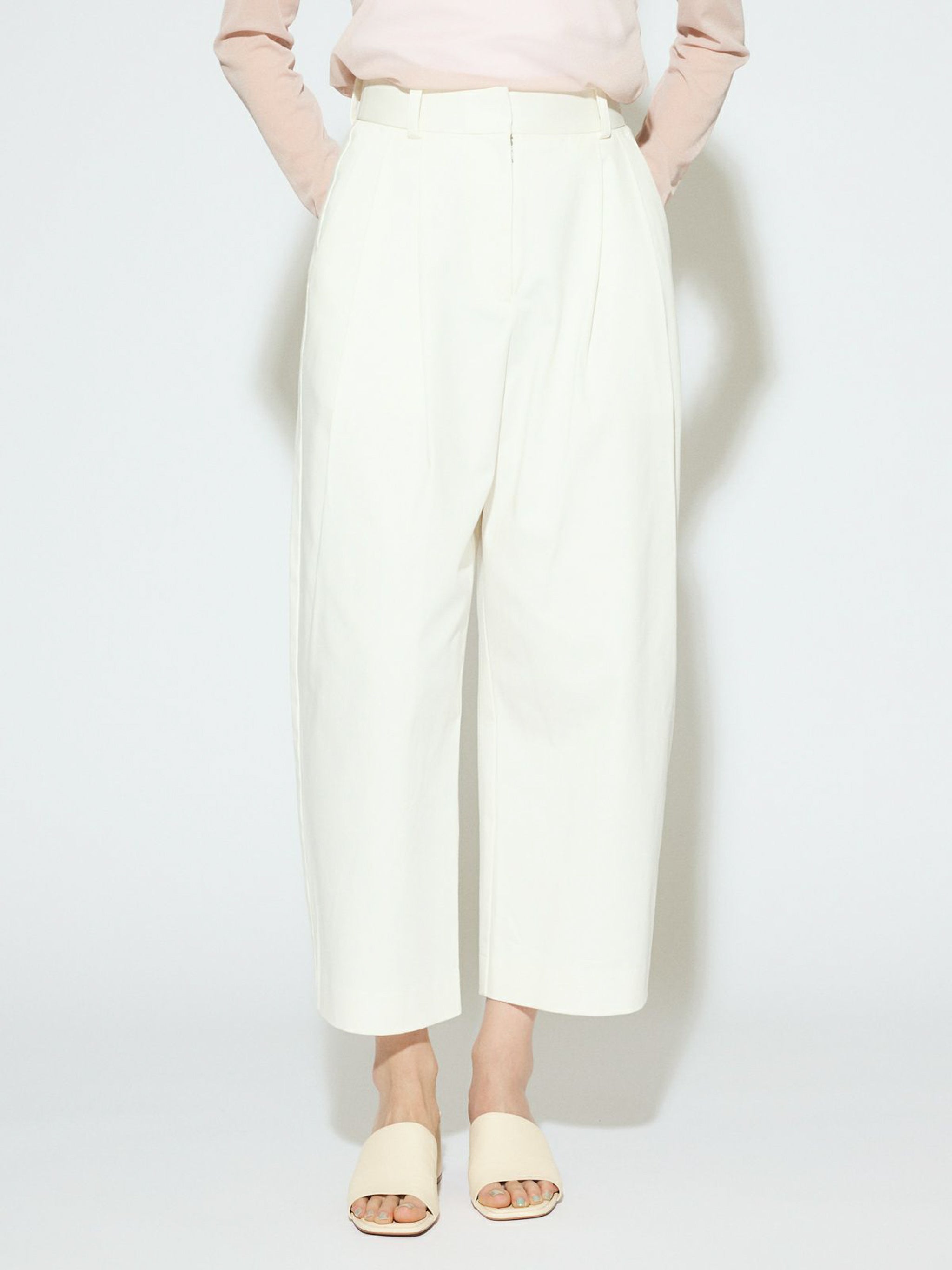 cropped wide pants[A]