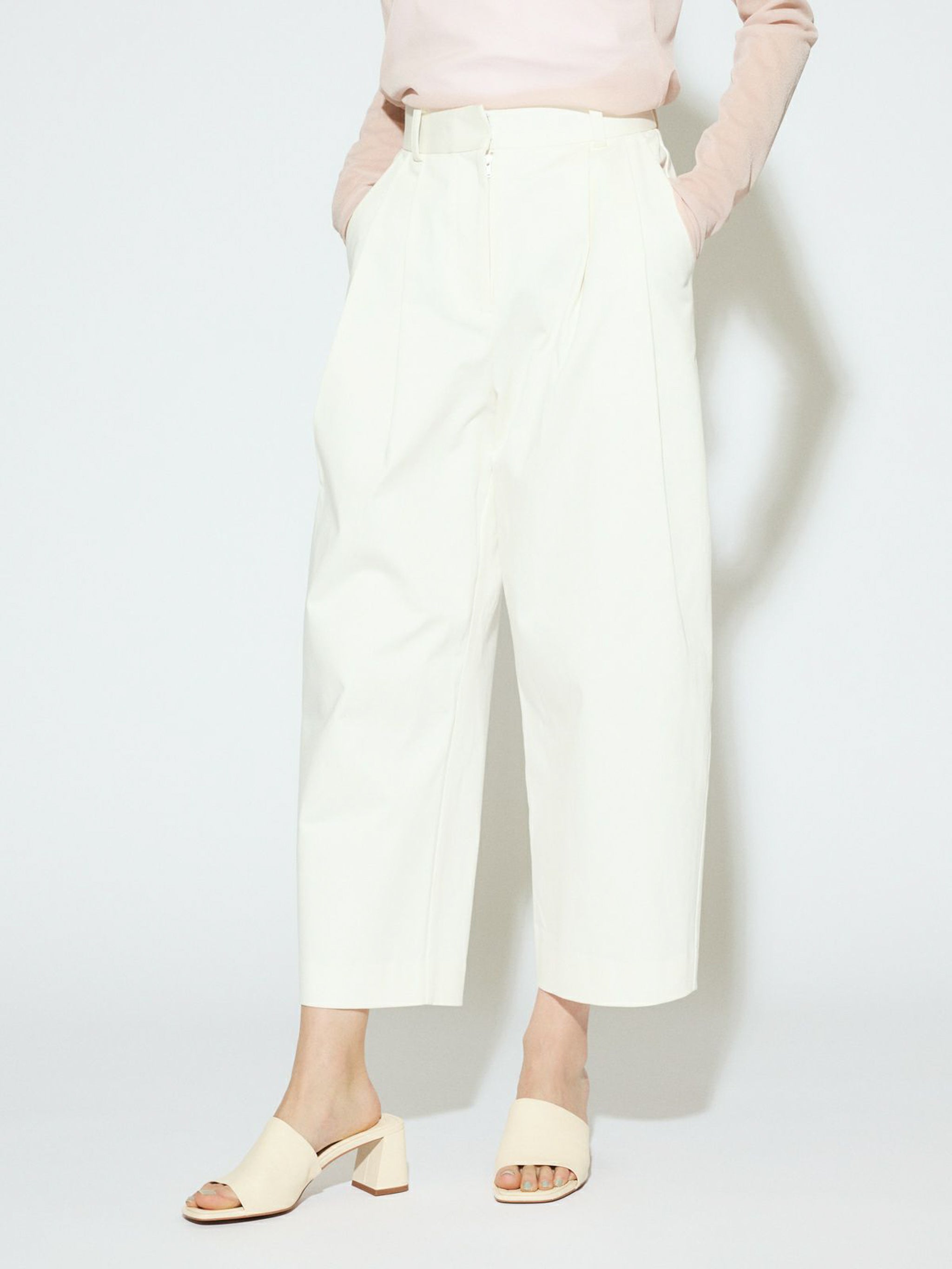 cropped wide pants[A]