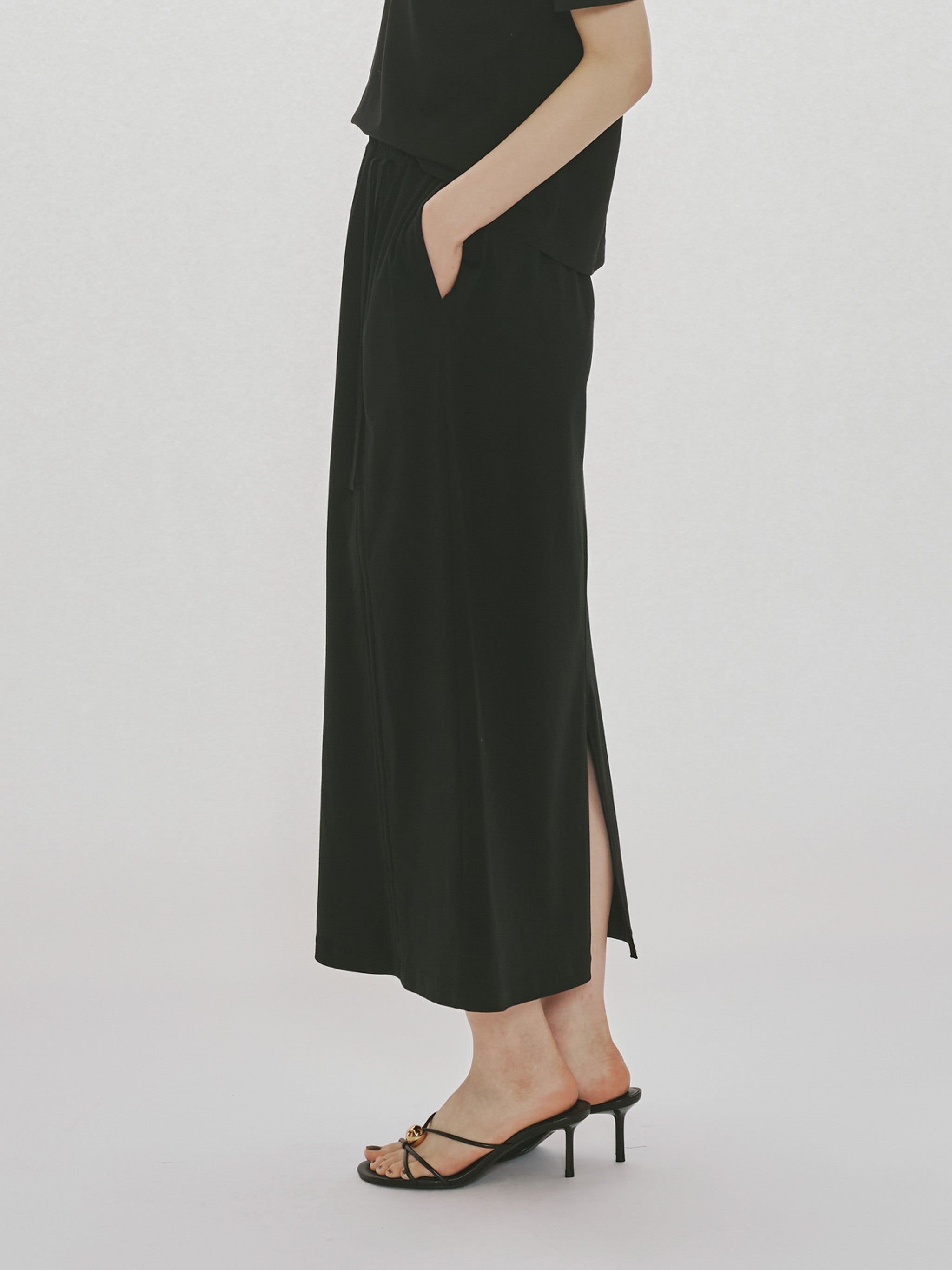 drawstring skirt