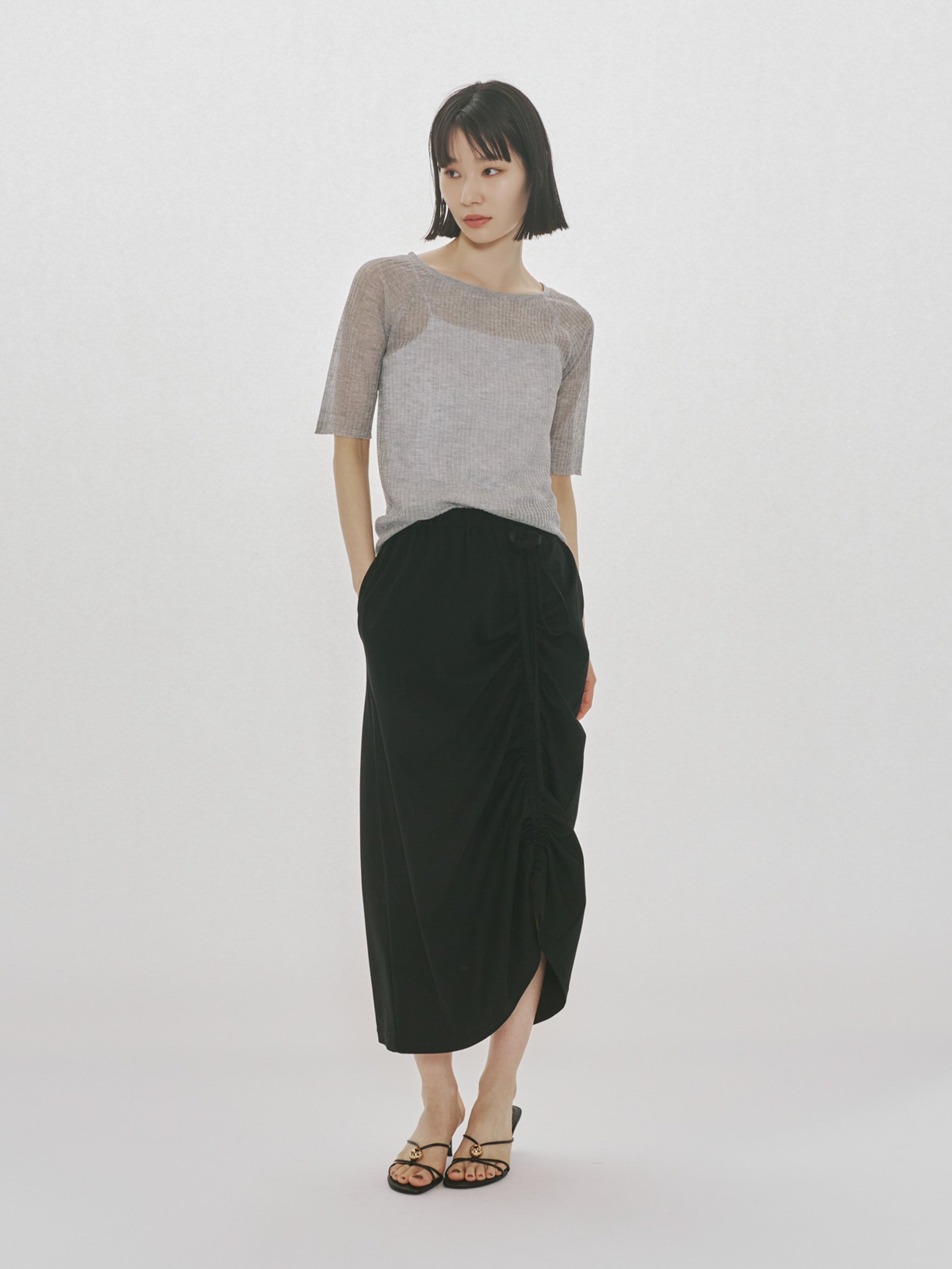 drawstring skirt