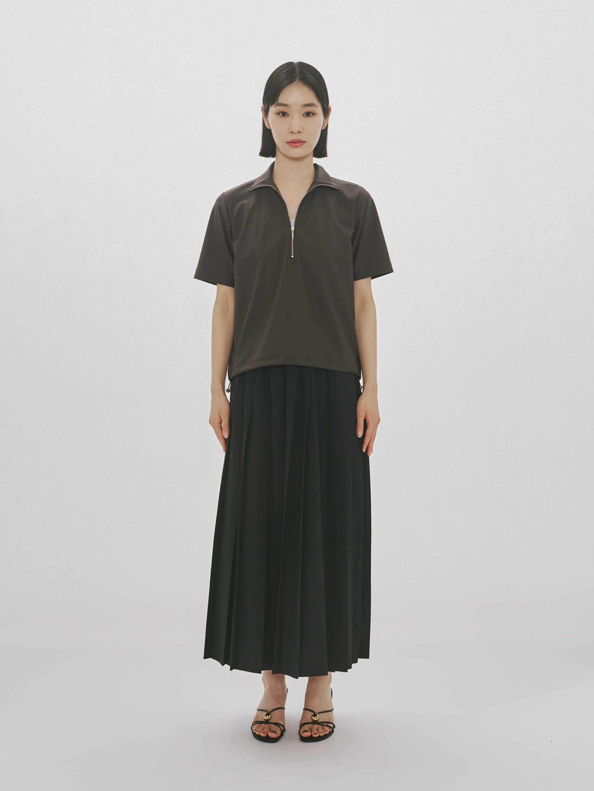 Asymmetry Pleats Skirt｜アシンメトリープリーツスカート