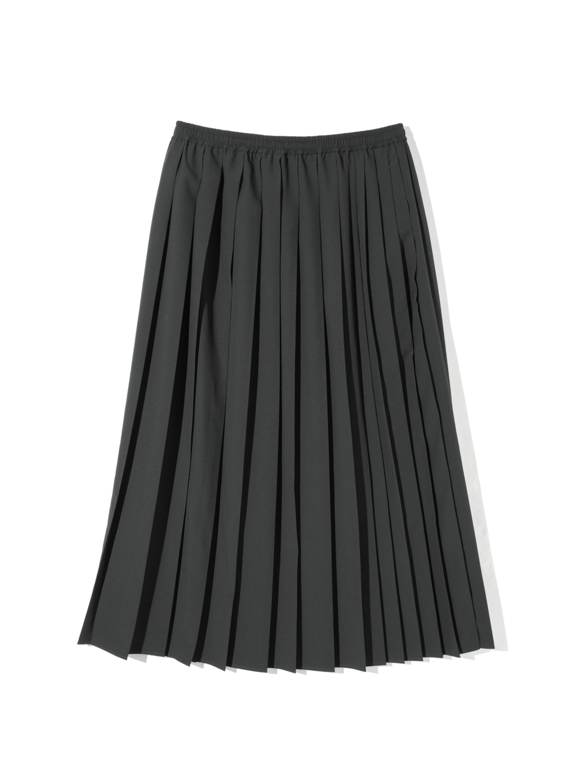 asymmetry pleats skirt