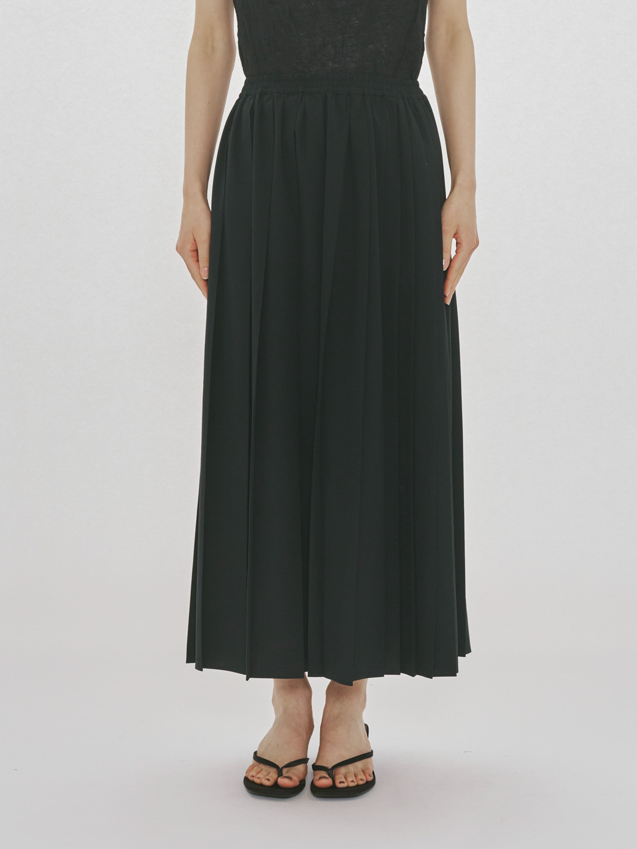 Asymmetry Pleats Skirt｜アシンメトリープリーツスカート