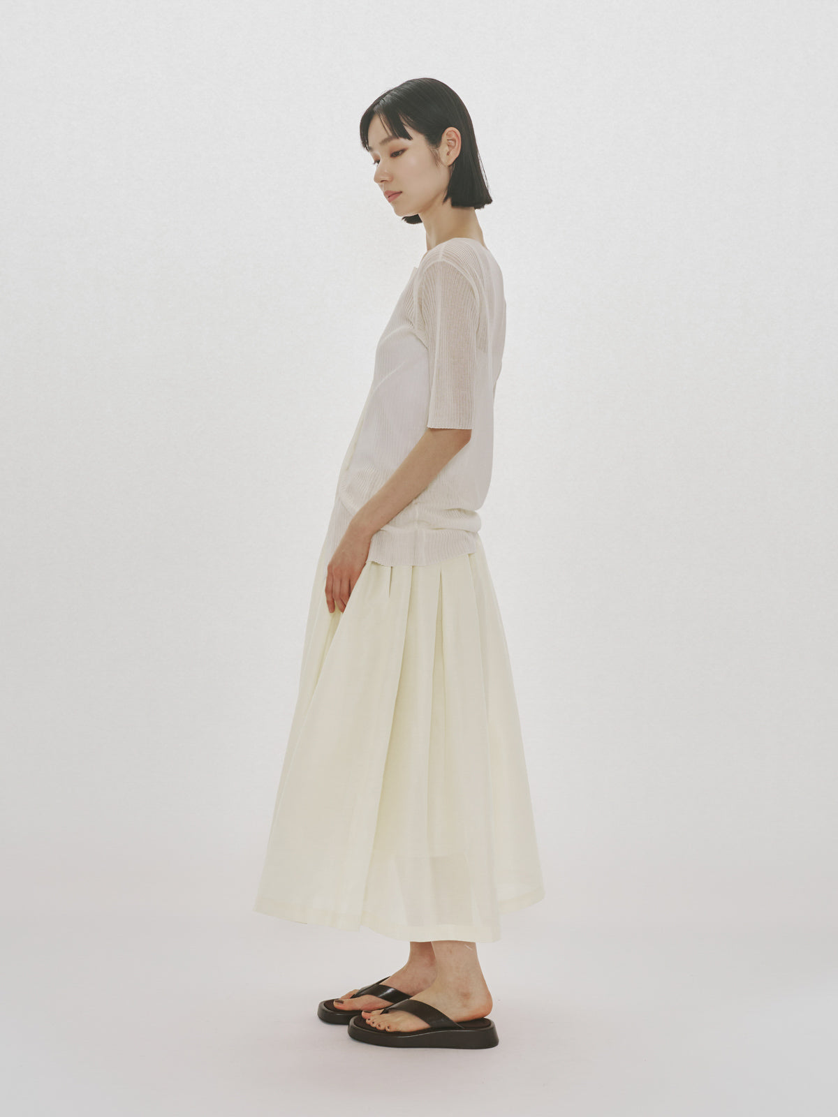 flare middle skirt