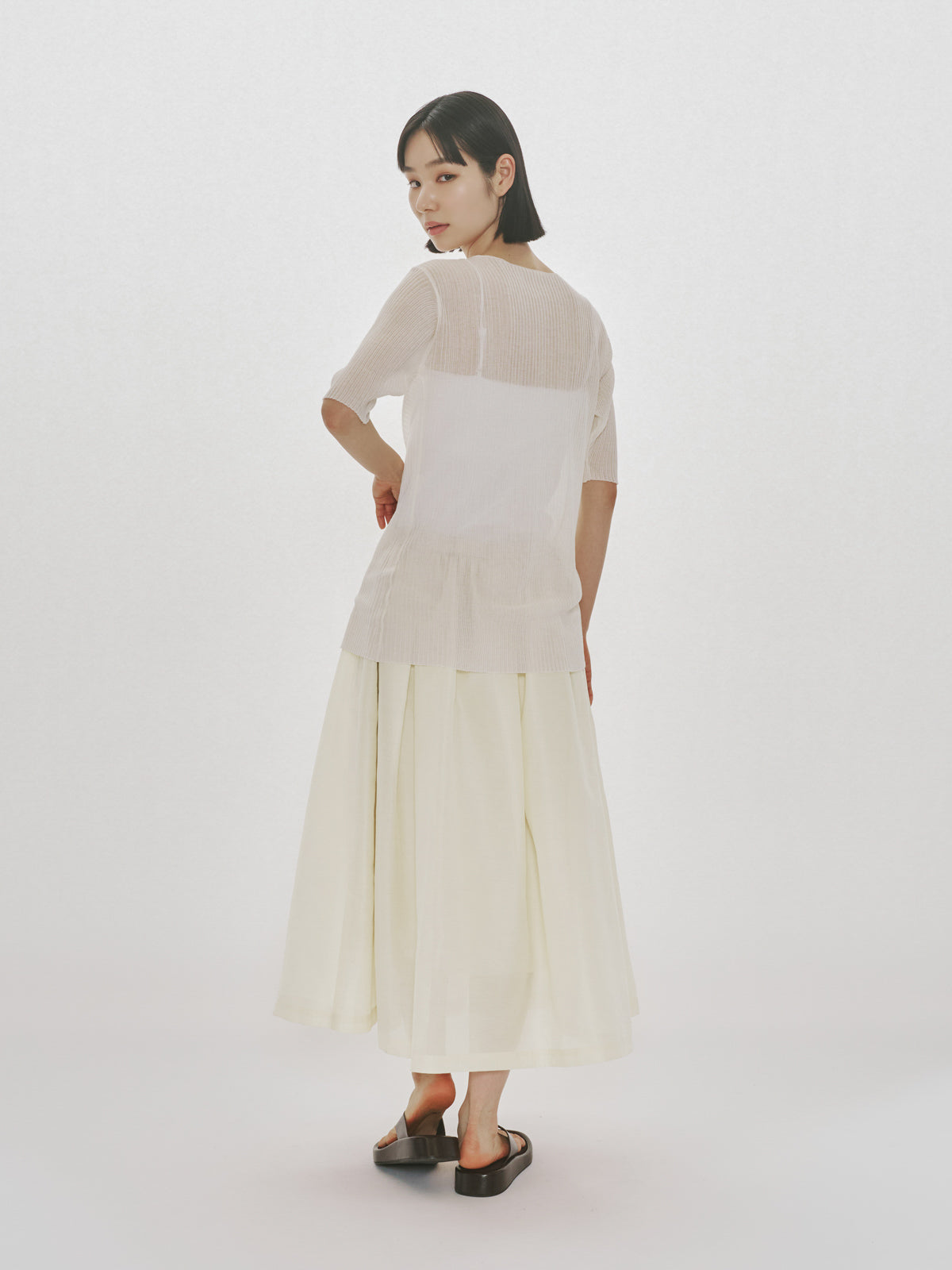 flare middle skirt