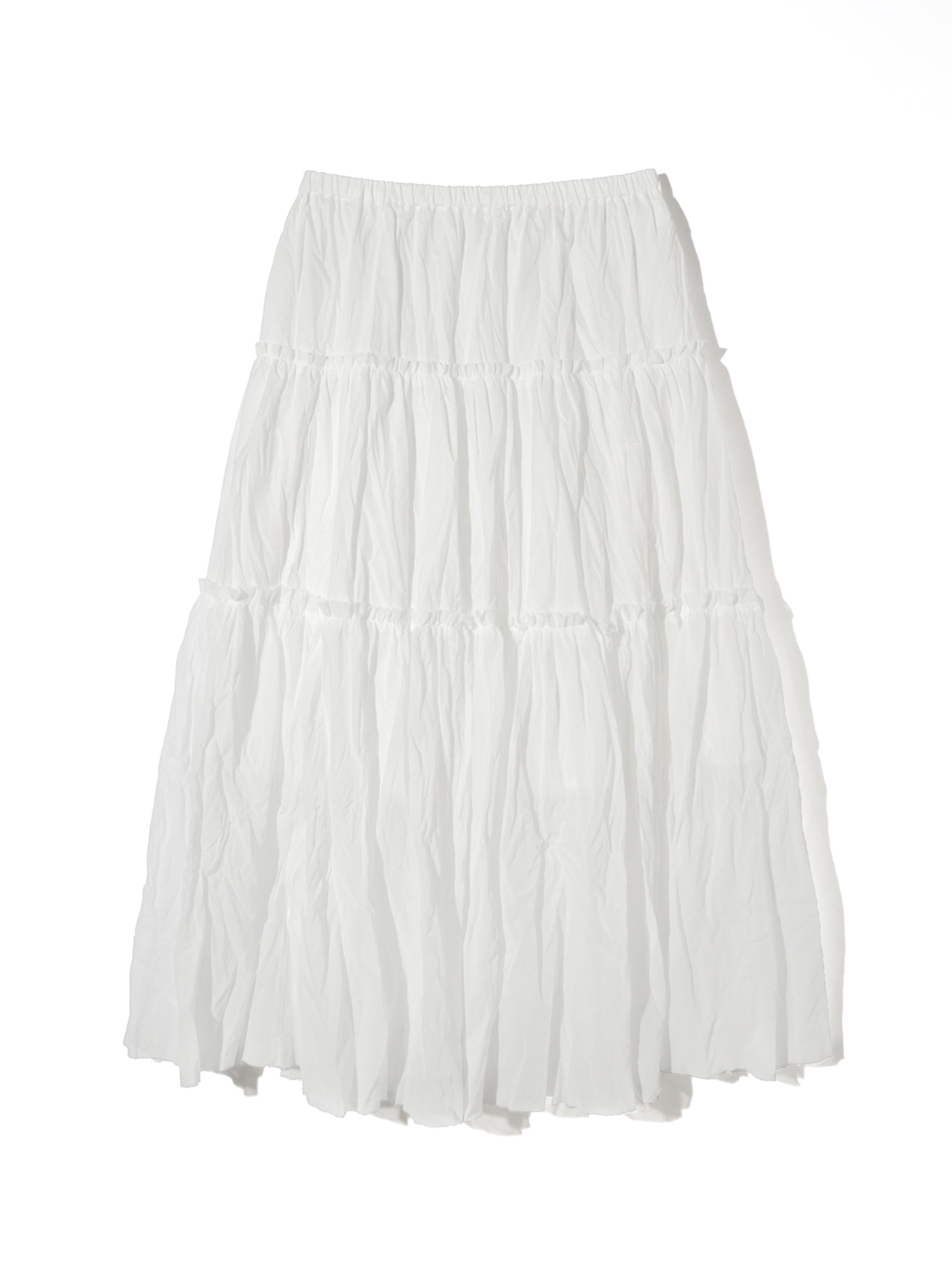 sheer tiered skirt