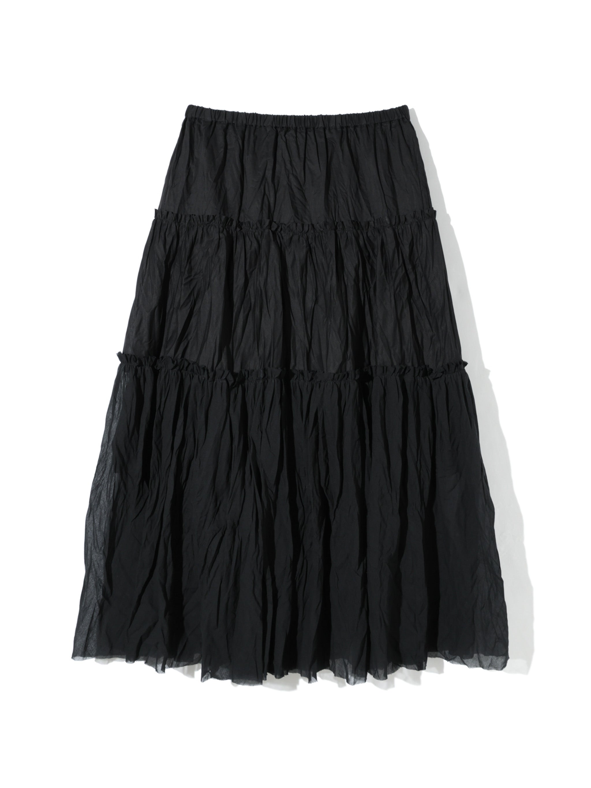 sheer tiered skirt
