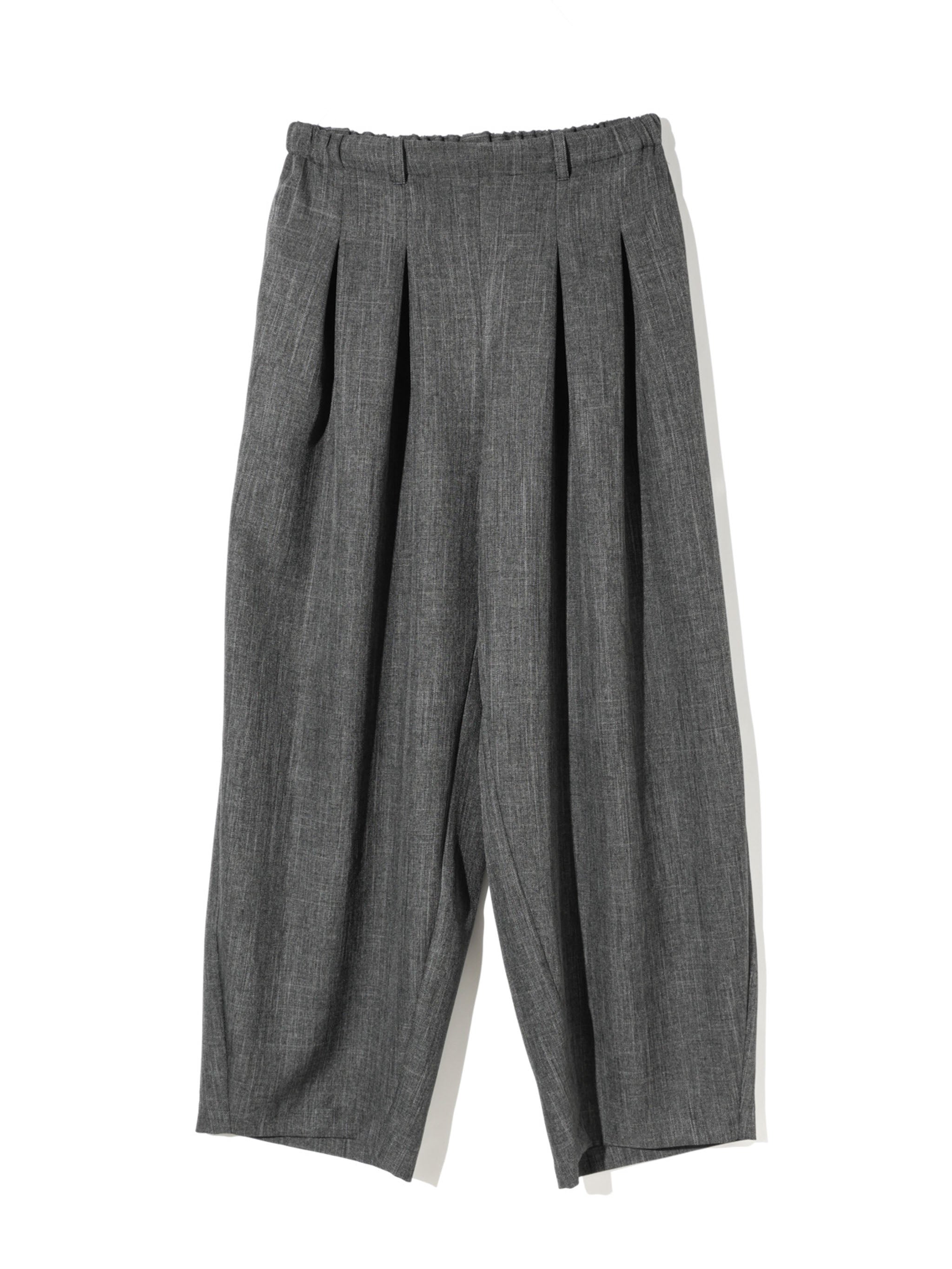 tuck curve barrel pants
