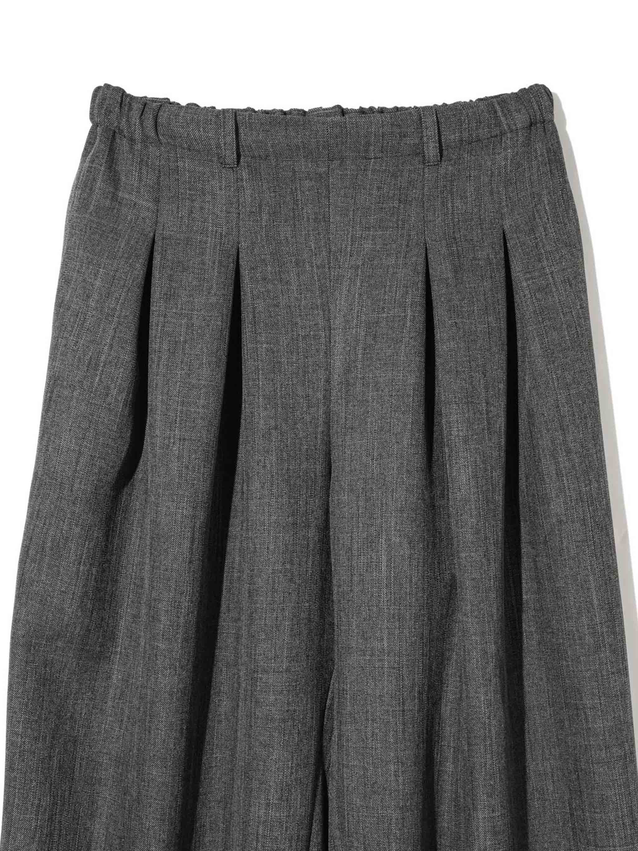 tuck curve barrel pants