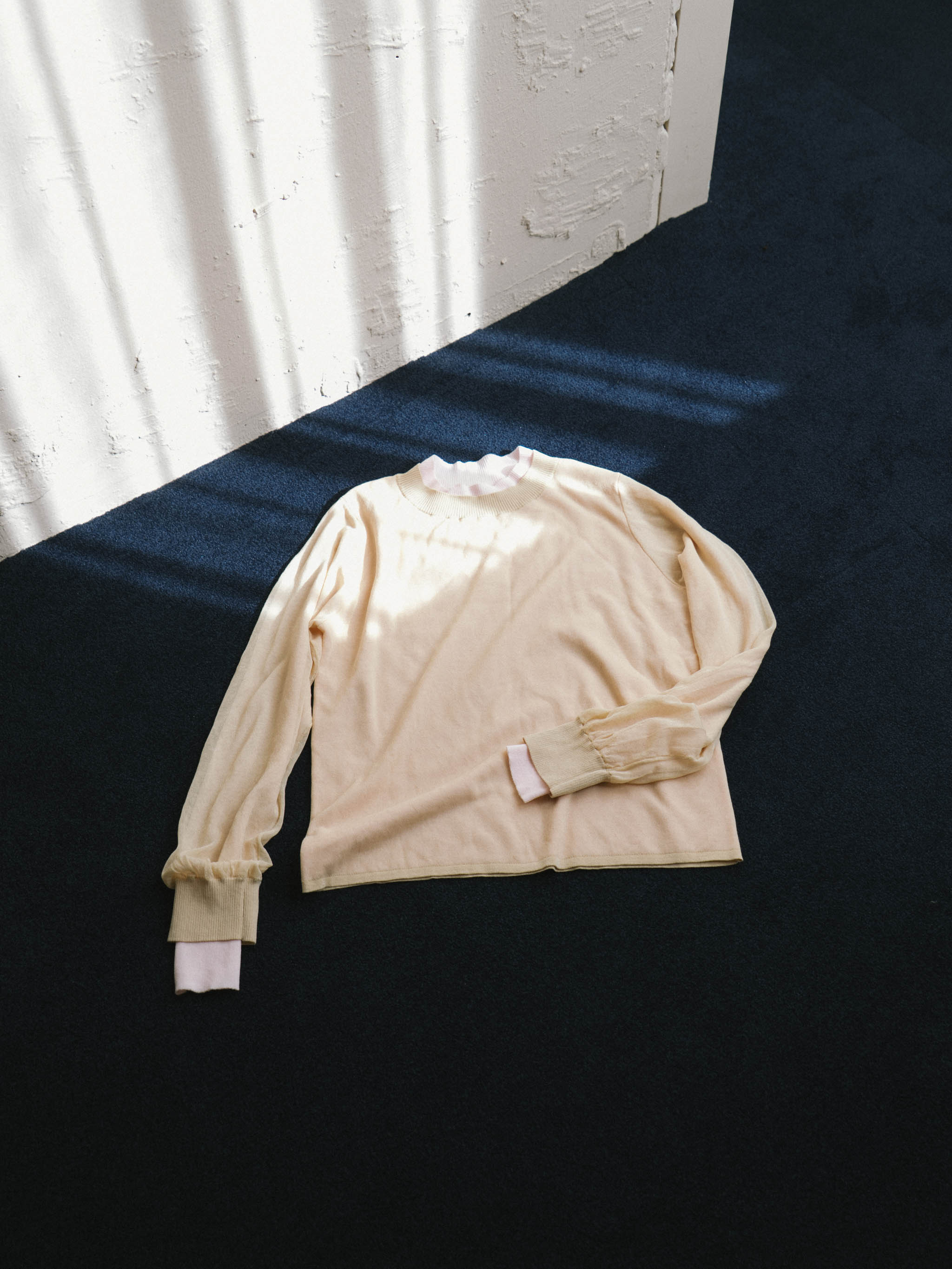 sheer layered turtle neck P/O