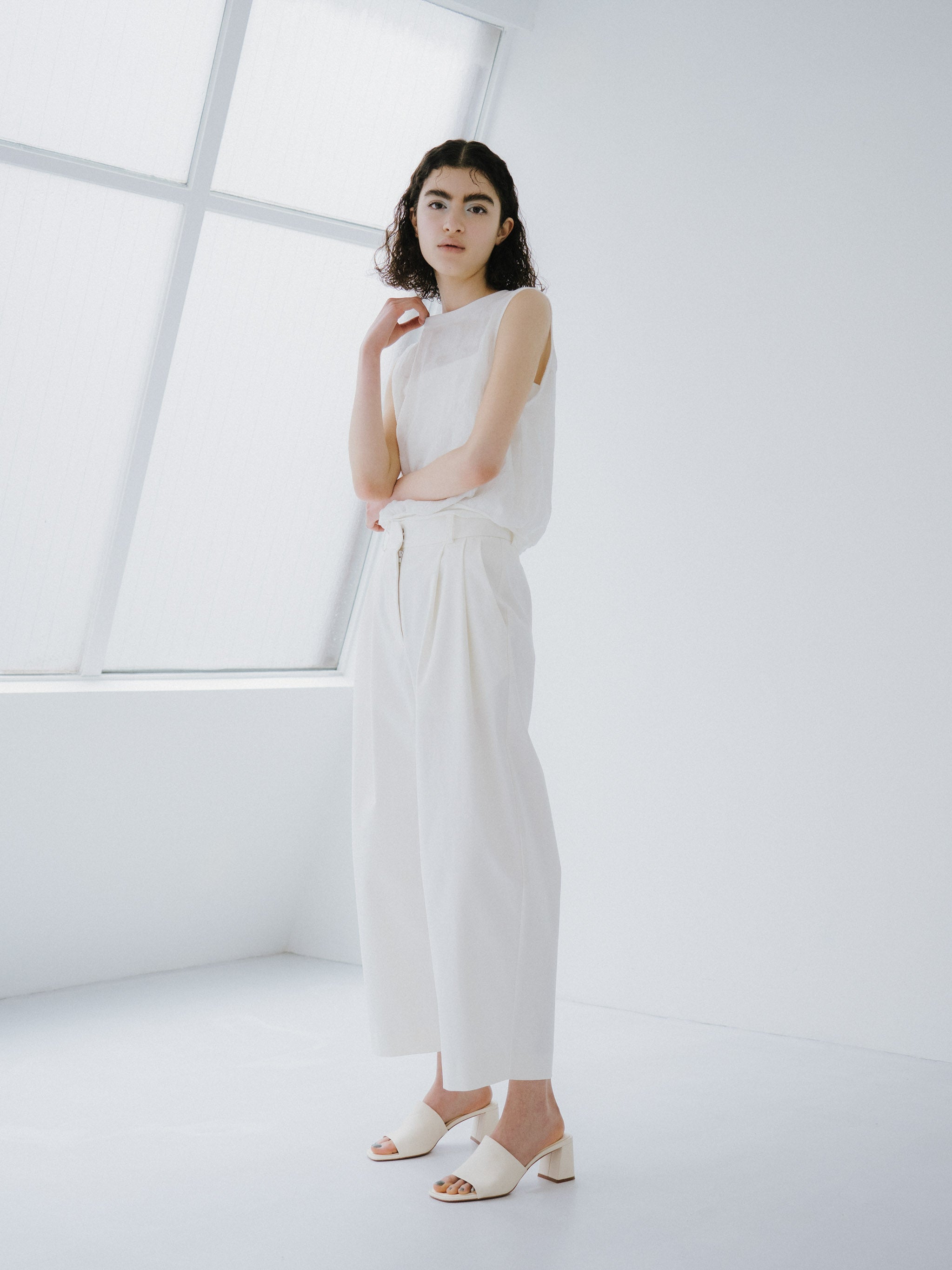 cropped wide pants[A]