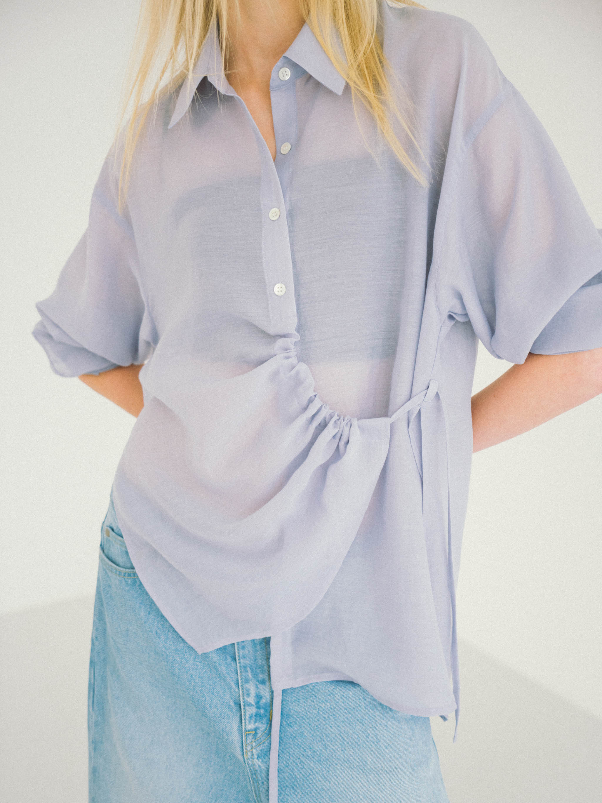 drawstring shirt