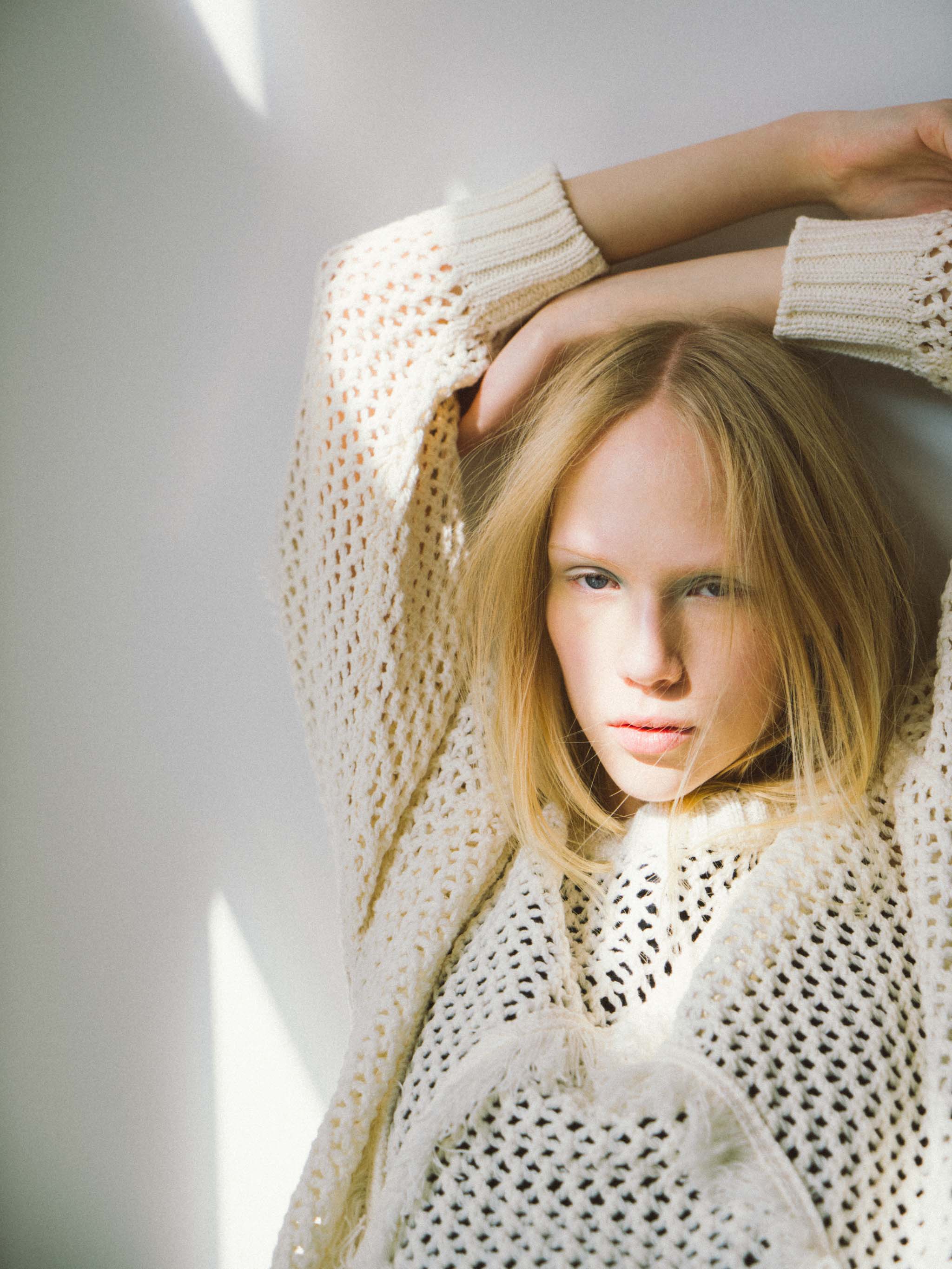 fringe mesh pullover[A]