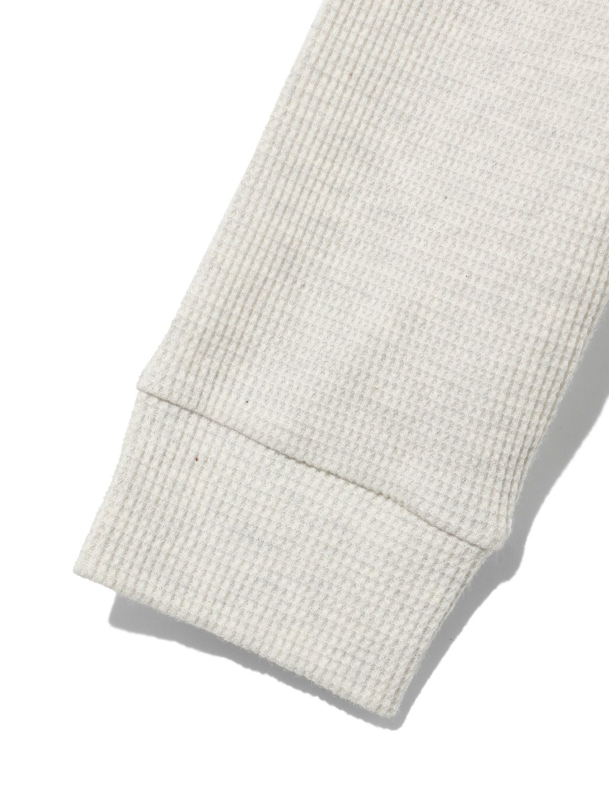 u neck waffle pullover