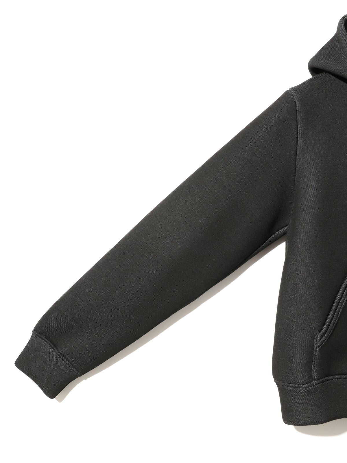 sheer double-knit zip hoodie