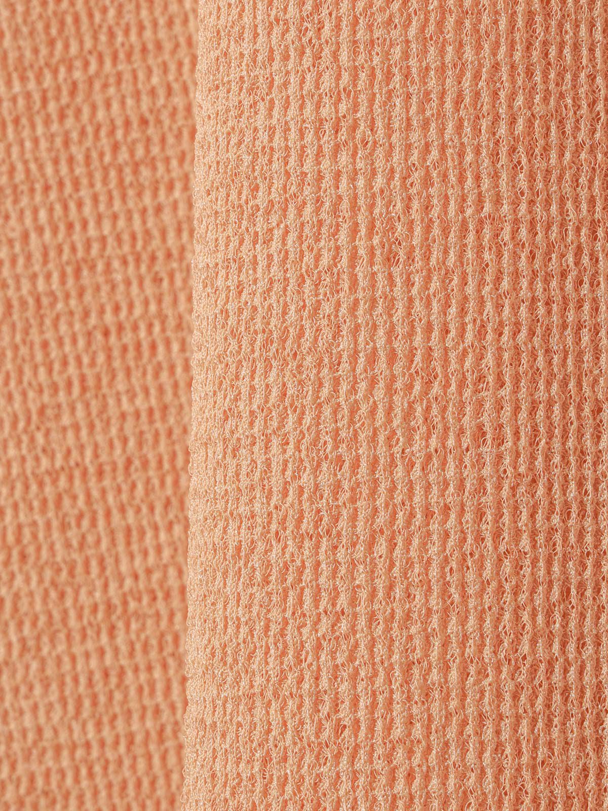 sheer waffle pullover