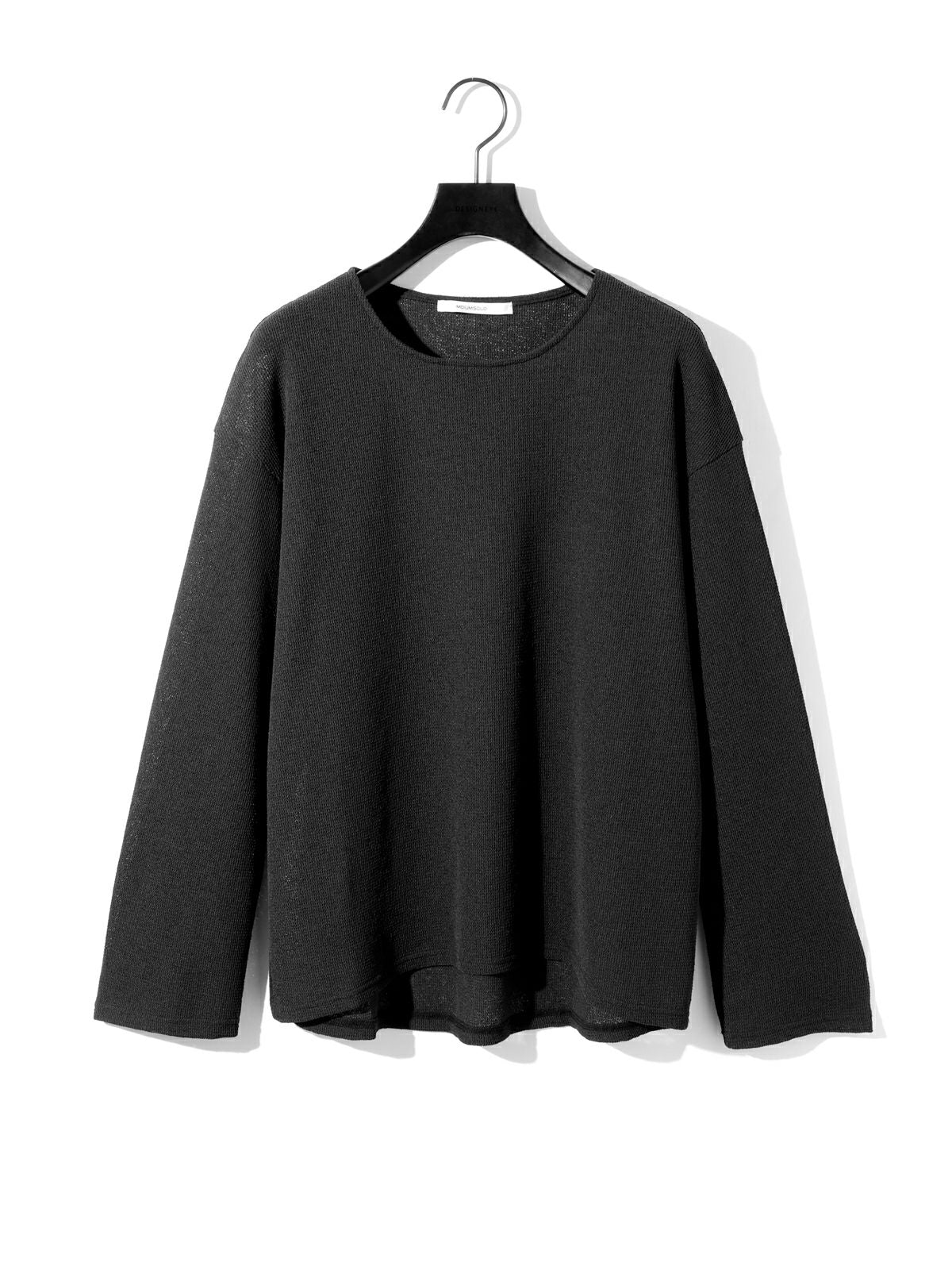 sheer waffle pullover