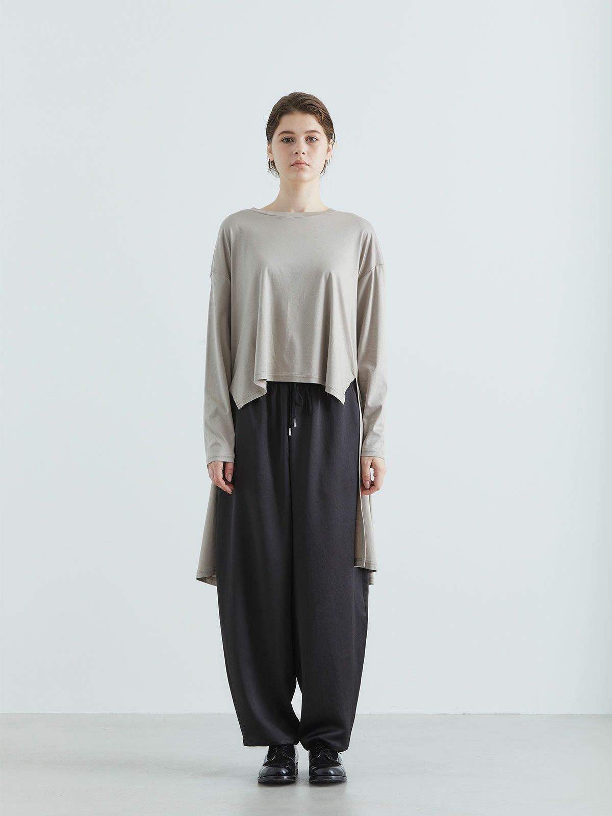 クルーネックロングバックプルオーバー(4-1132)