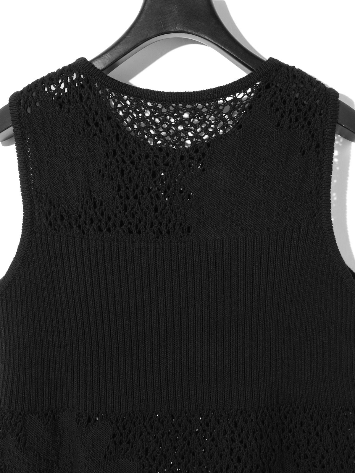 lace rib vest