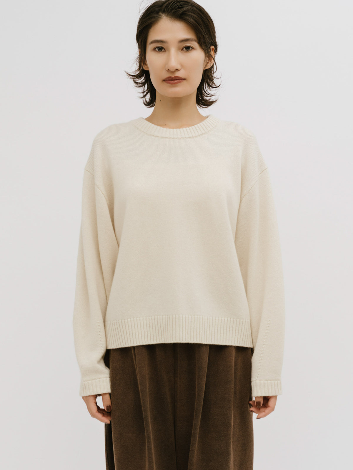 soft veil crew knit