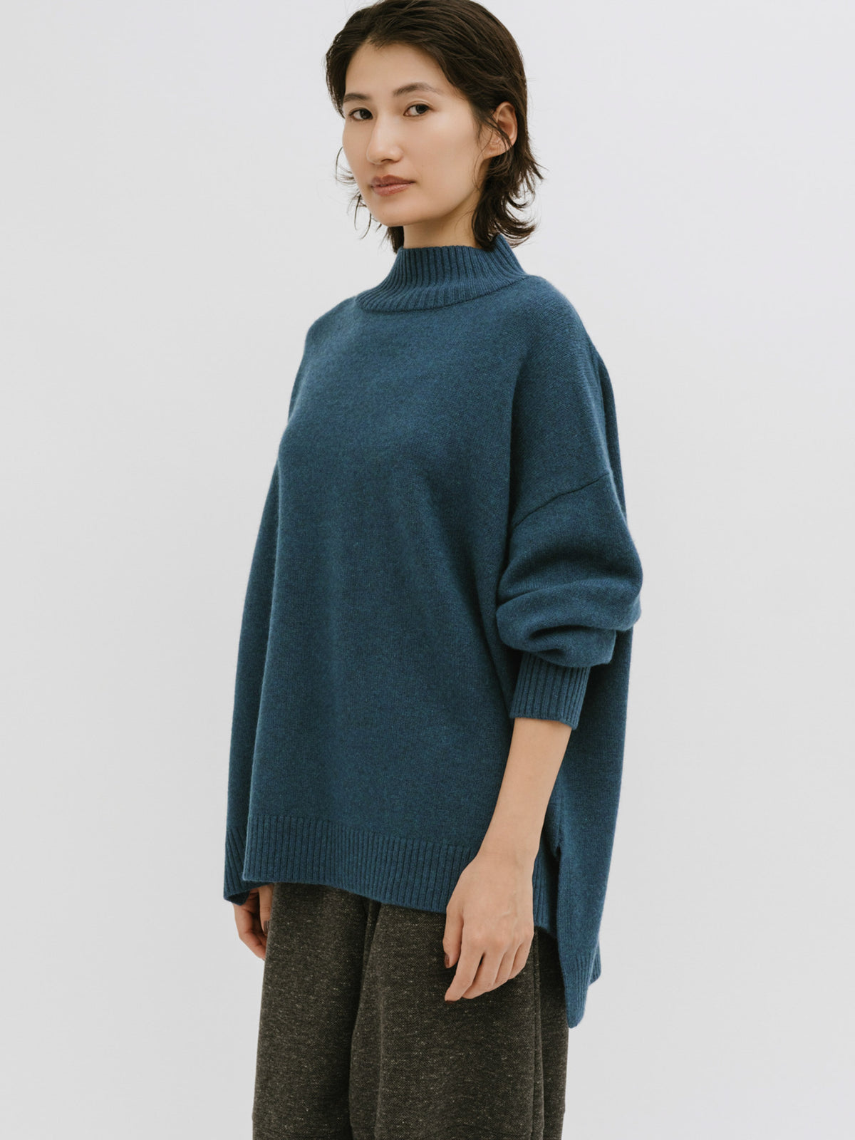 soft veil turtle knit