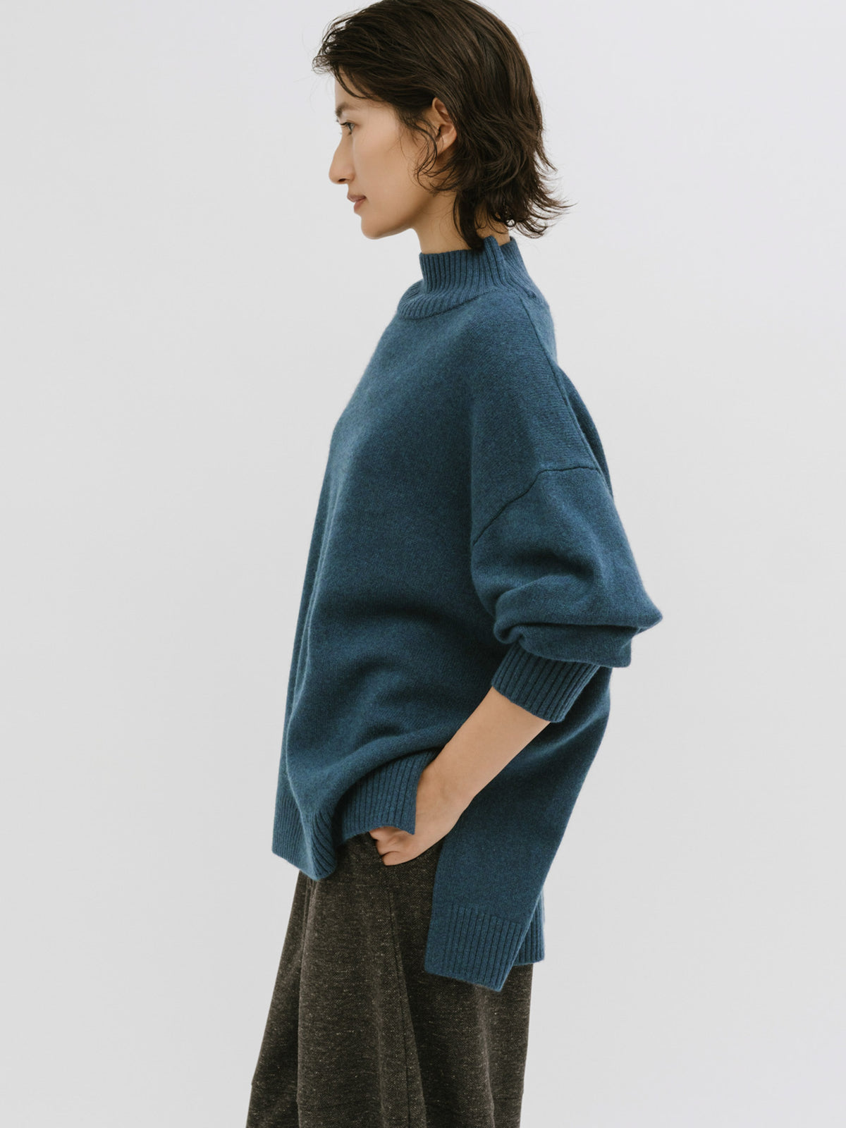 soft veil turtle knit