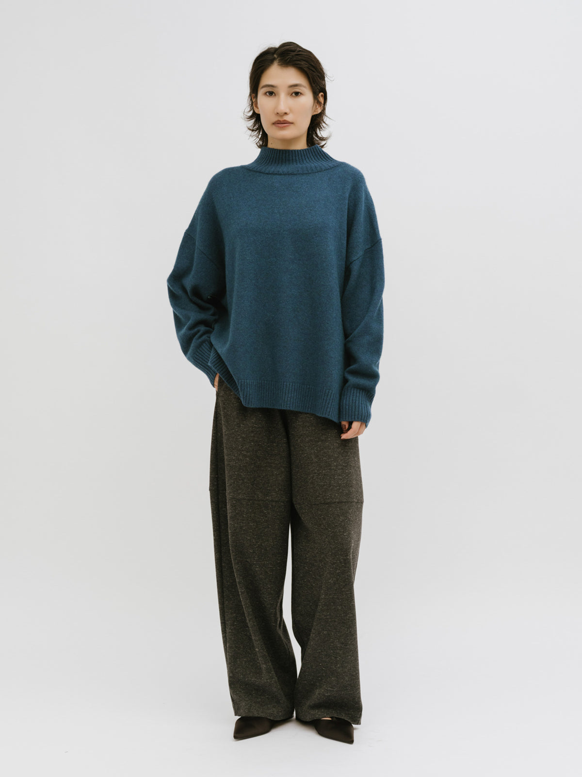 soft veil turtle knit