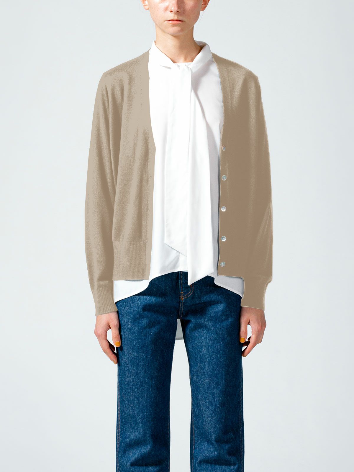 Vネックカーディガン(4-1065)