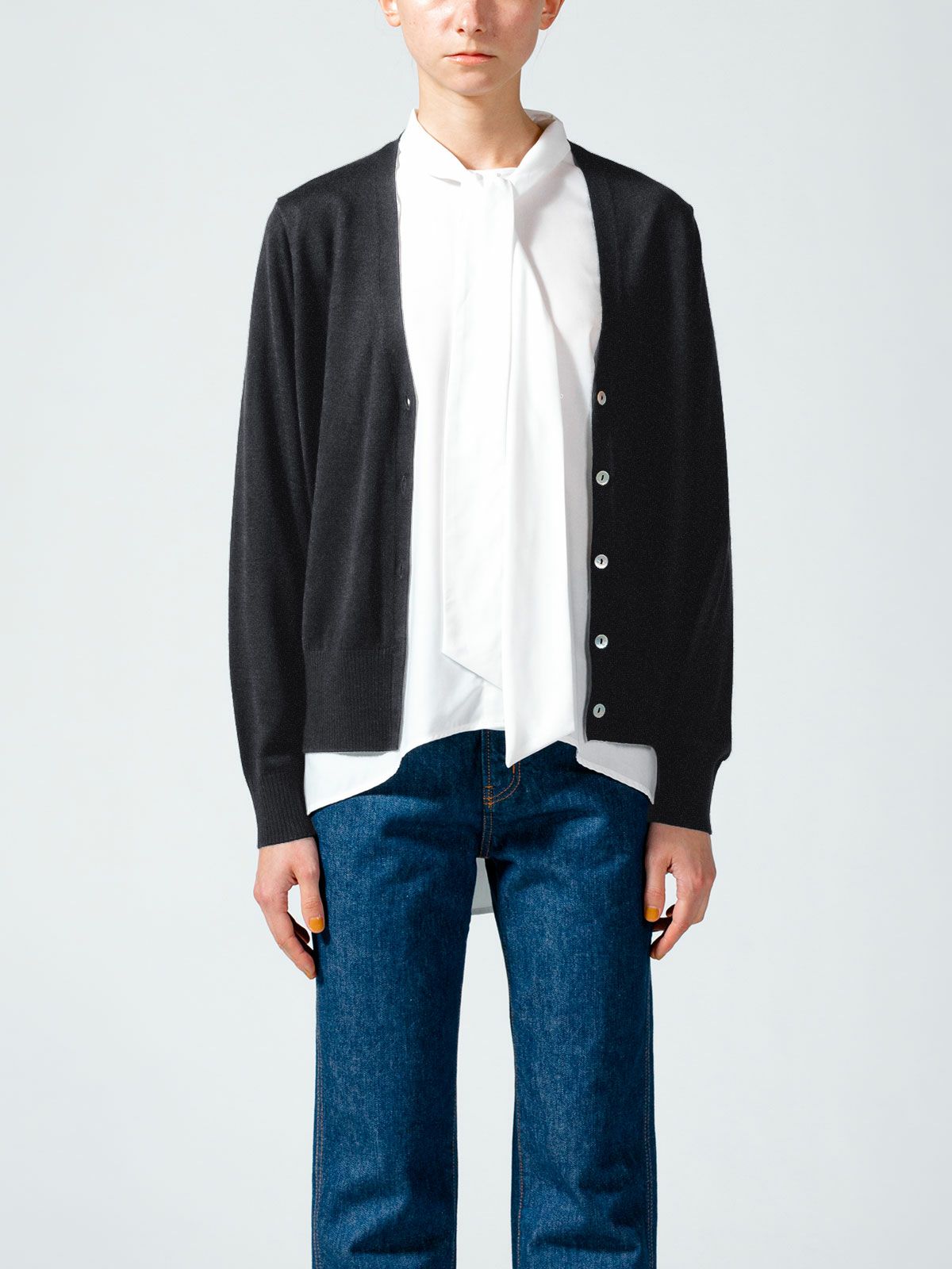 Vネックカーディガン(4-1065)