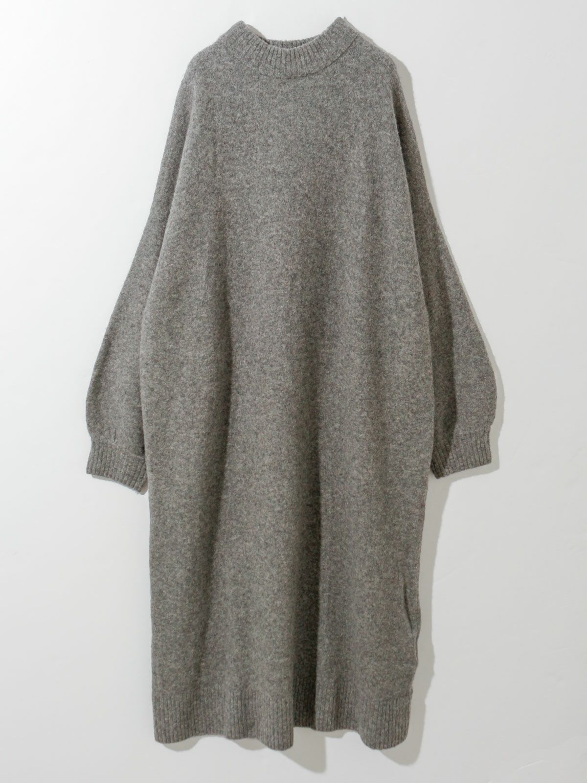 ボトルネックロングワンピース(4-1059)