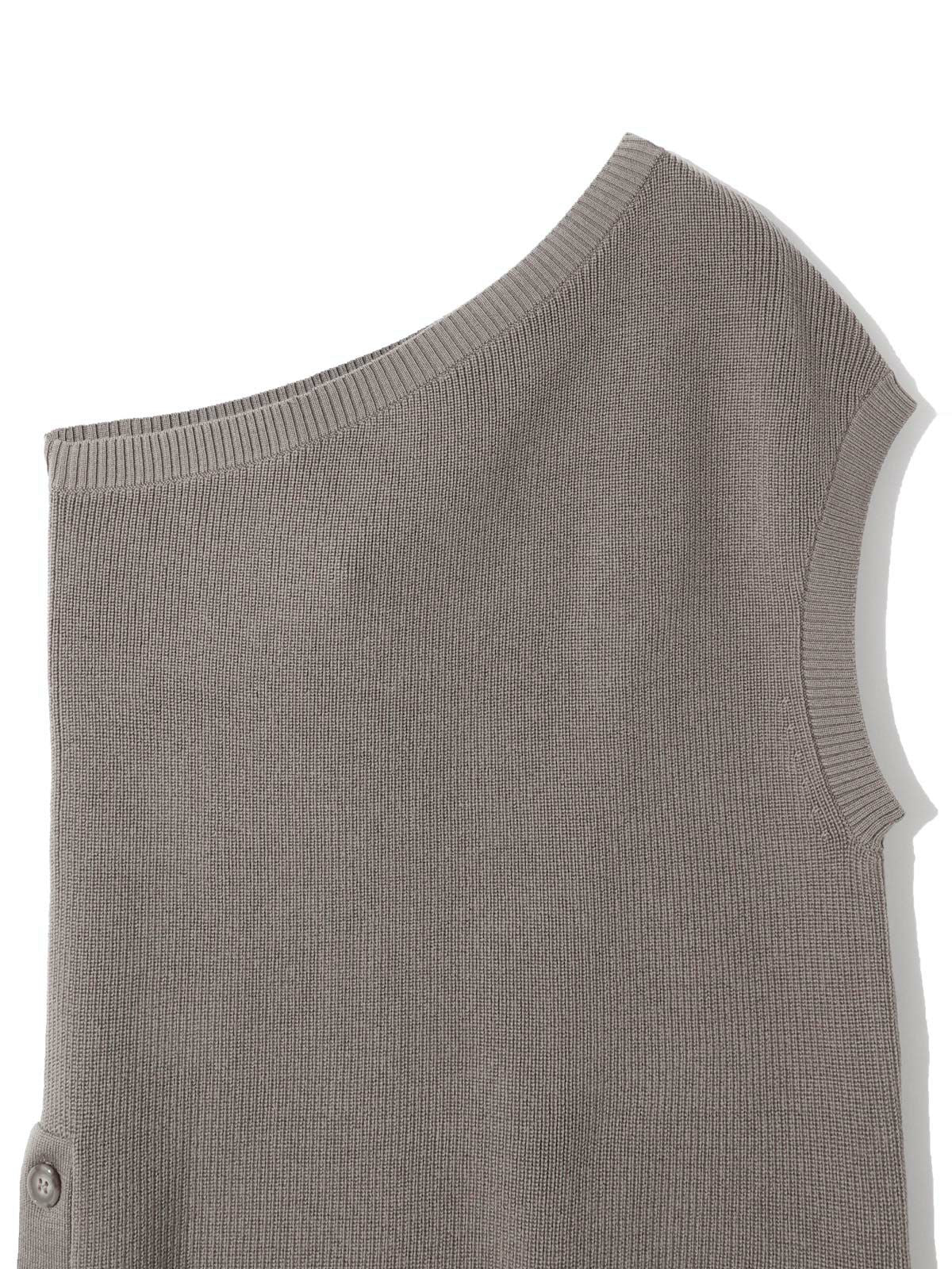 ワンショルダーハーフカーディガントップス(4-1060)