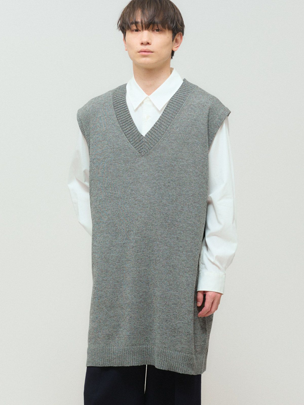 washi/wool big vest