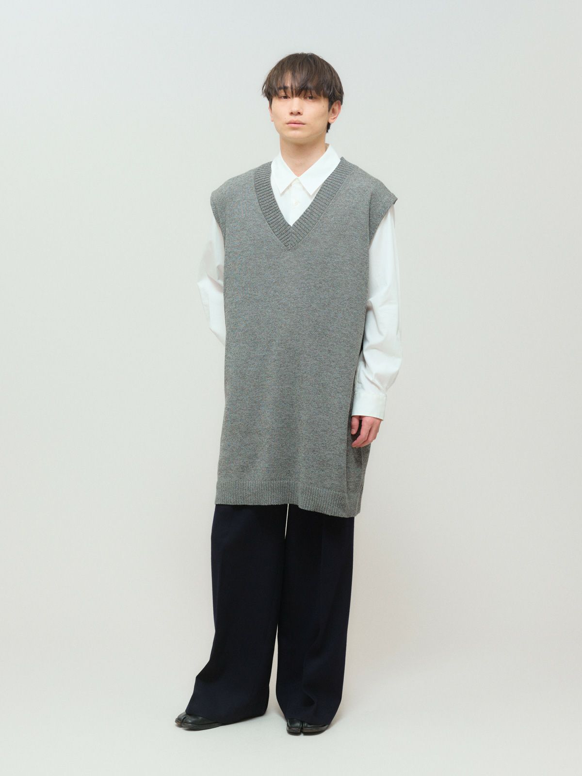 washi/wool big vest