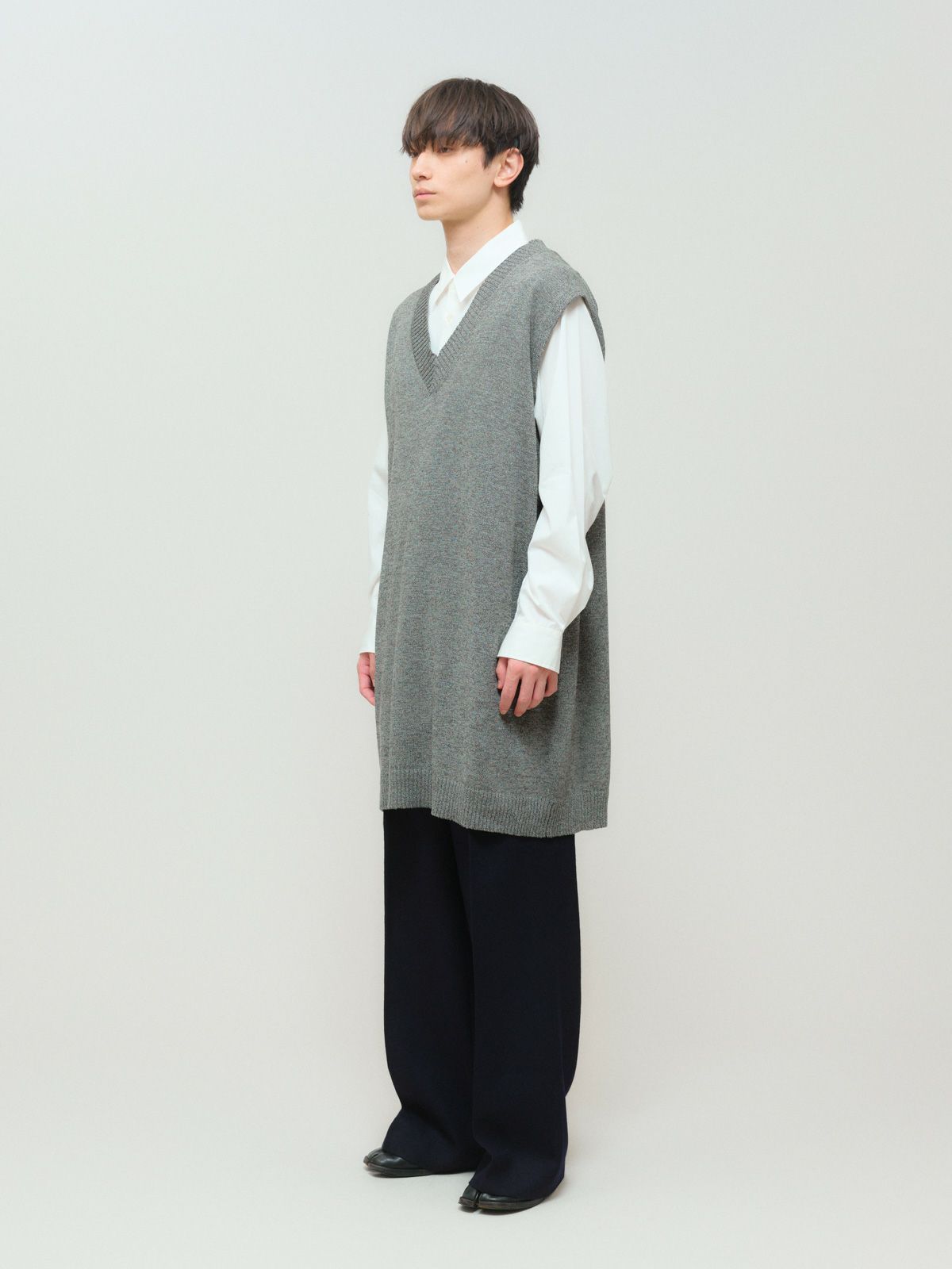 washi/wool big vest