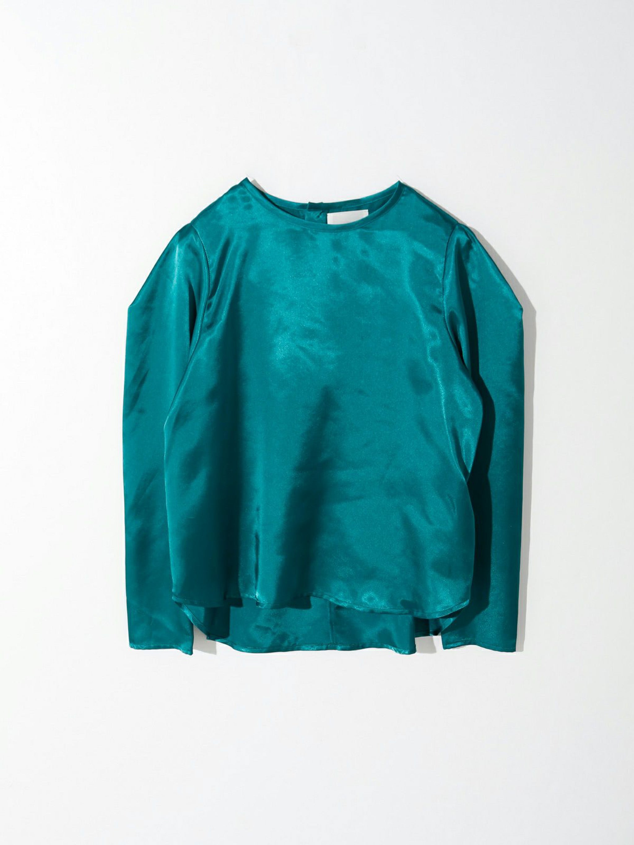 パフスリーブサテンブラウス(3-1631)