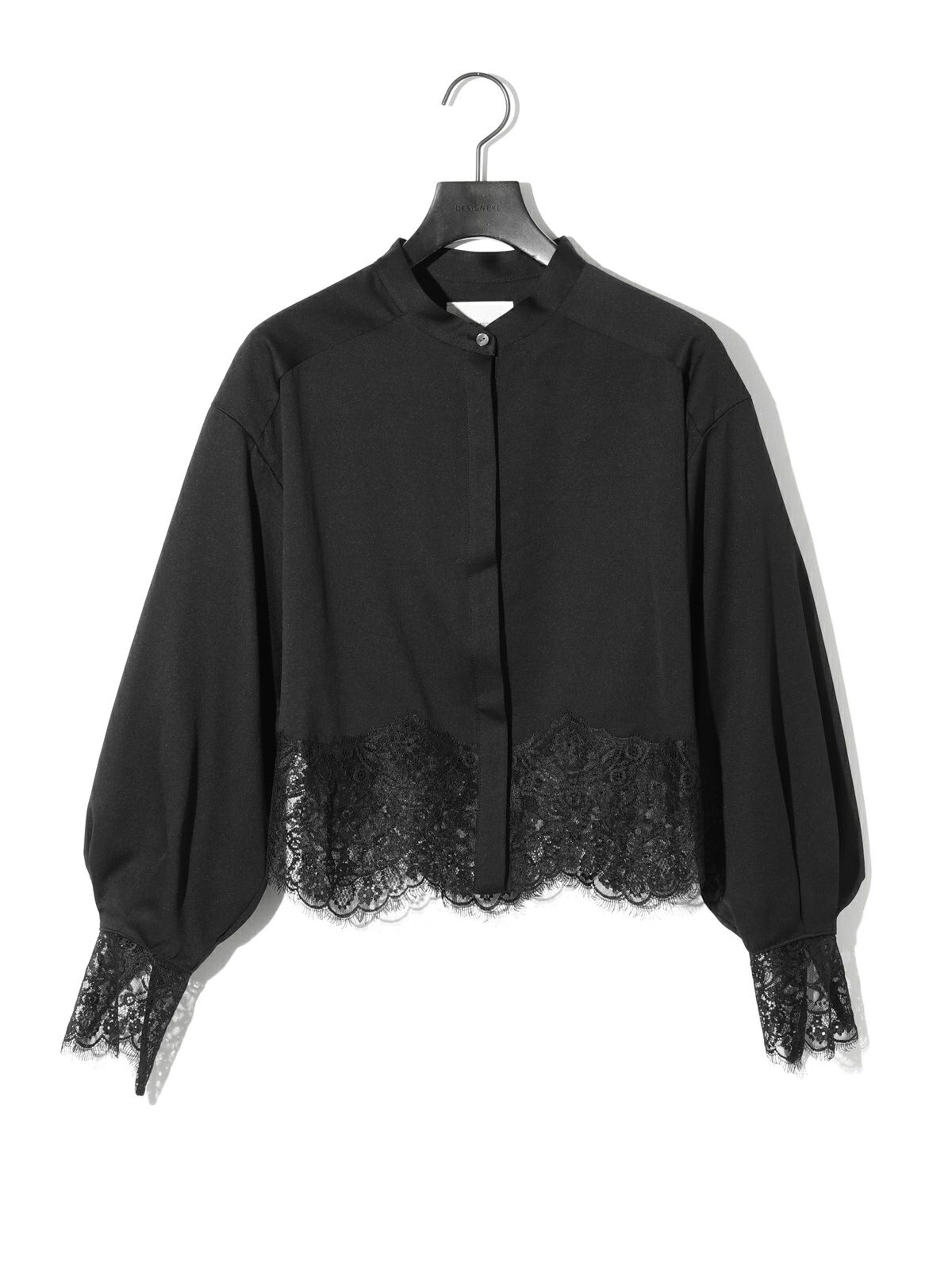 レースカットワークシャツ