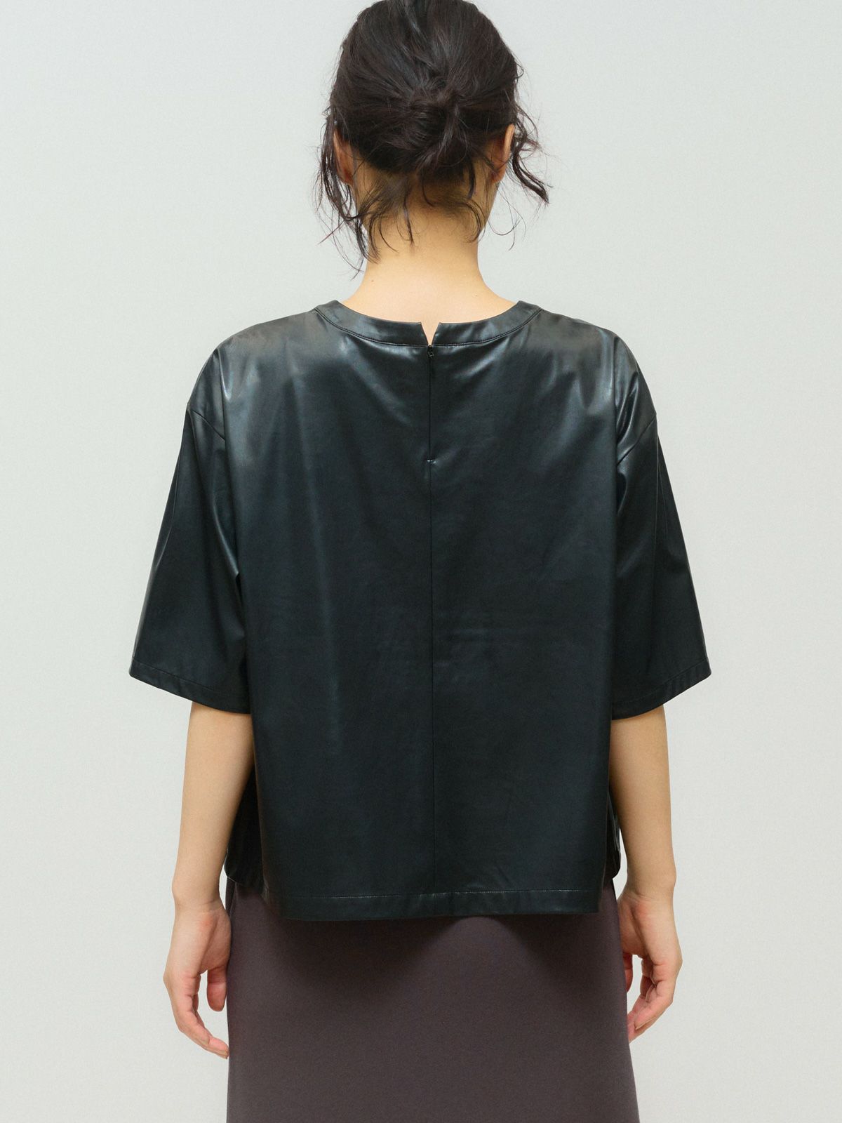 synthetic leather top