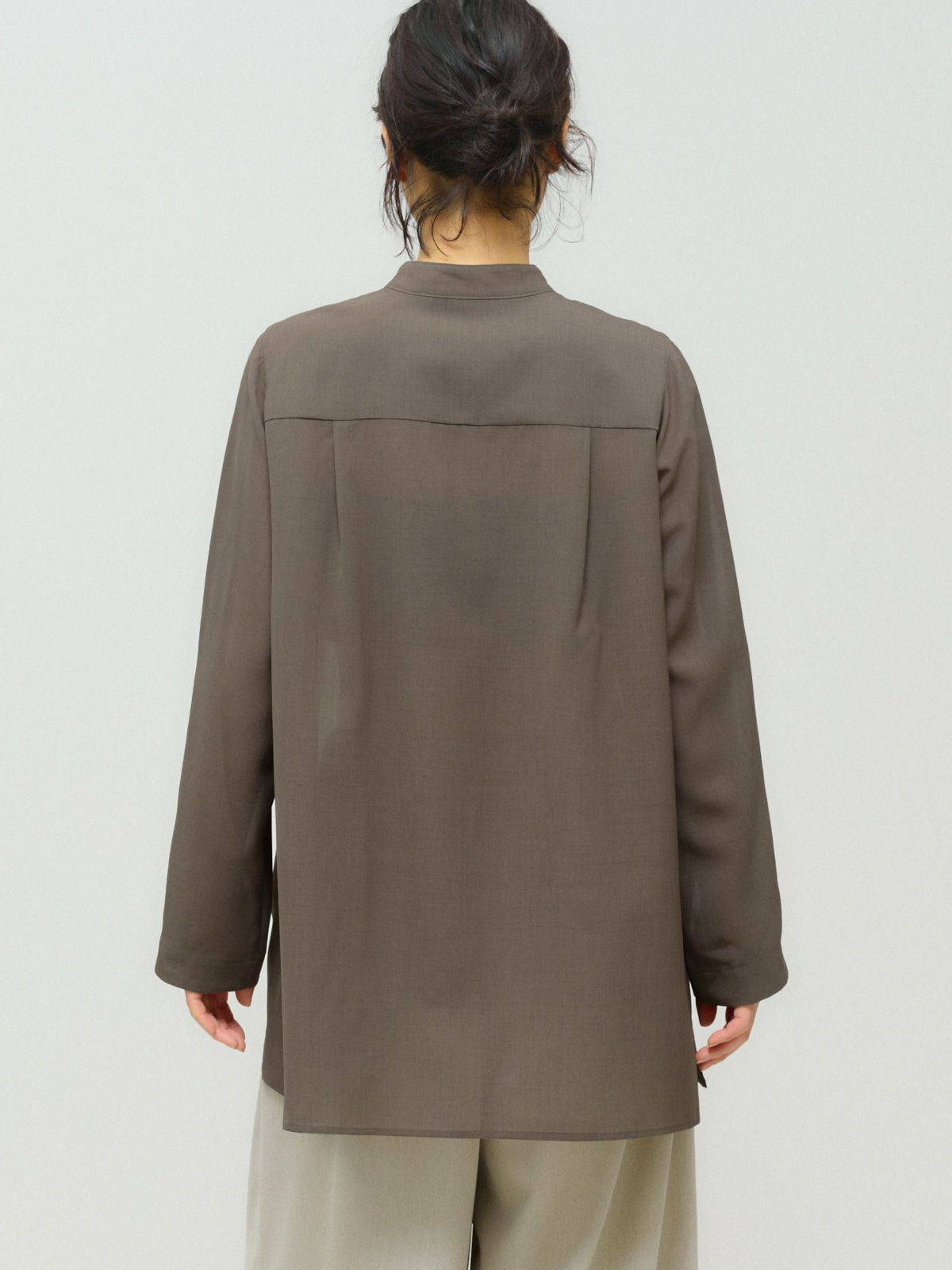 flare slv sheer shirt